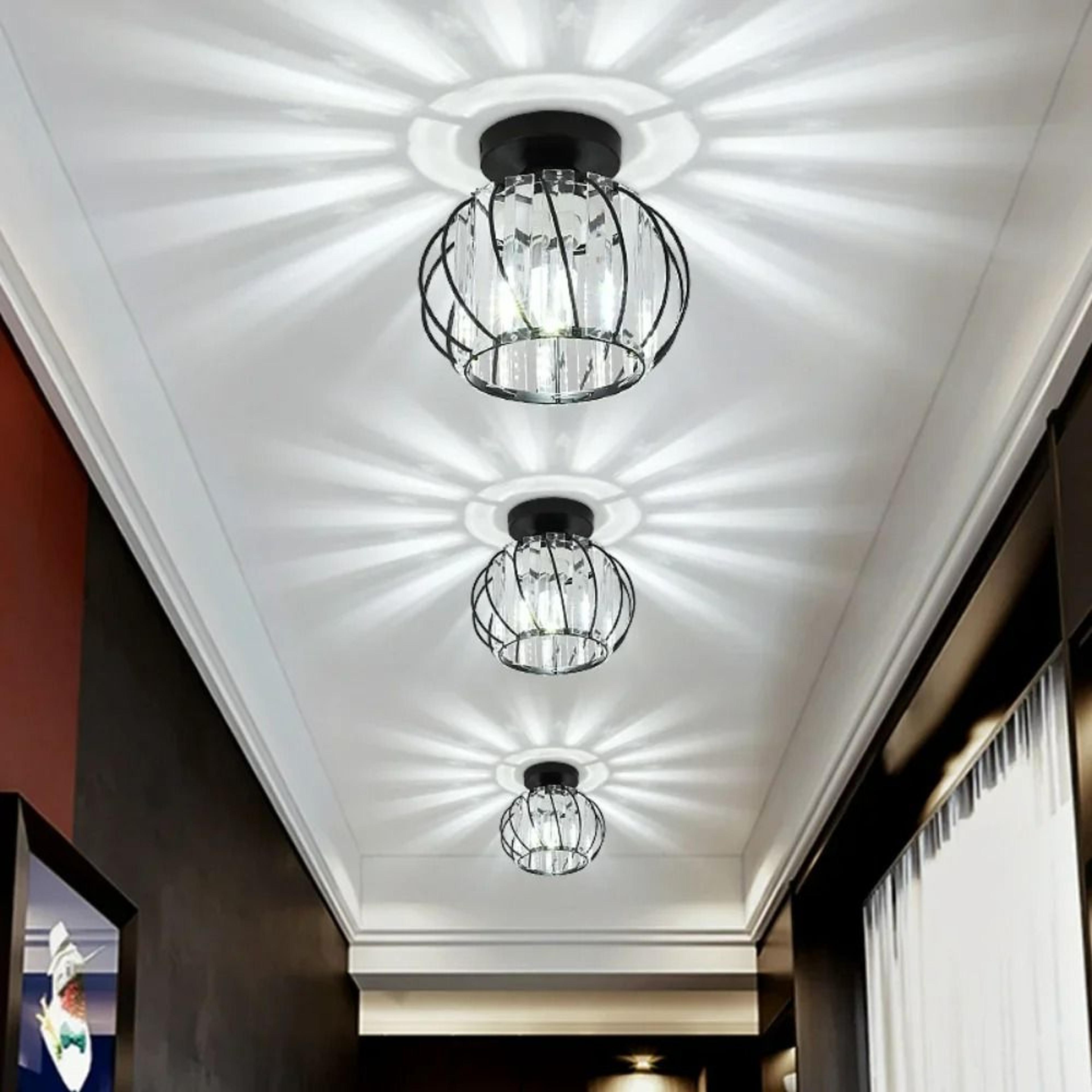 modern luxury crystal hanging led pendant ceiling light