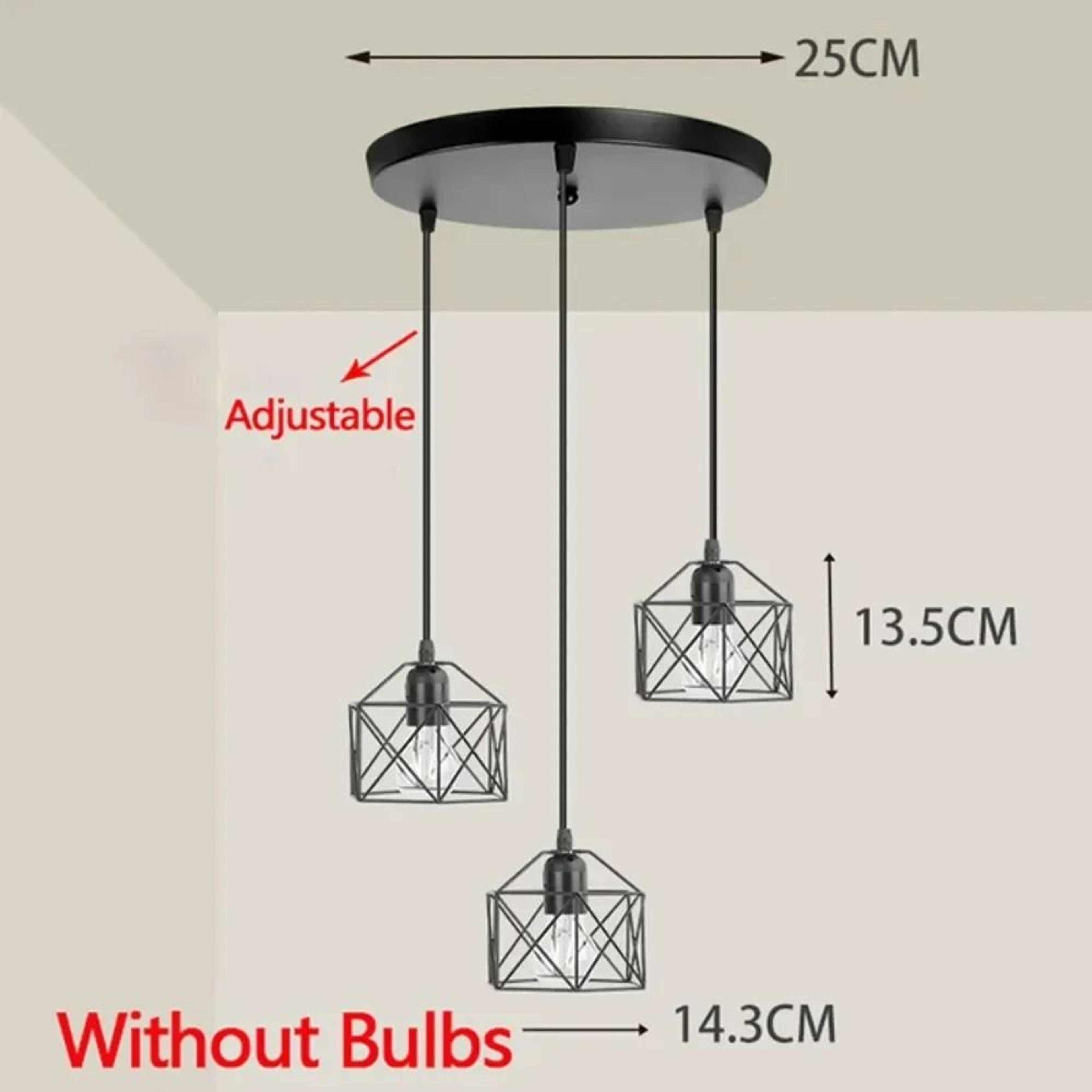 Modern Vintage Nordic Iron LED Chandelier Pendant Light 3