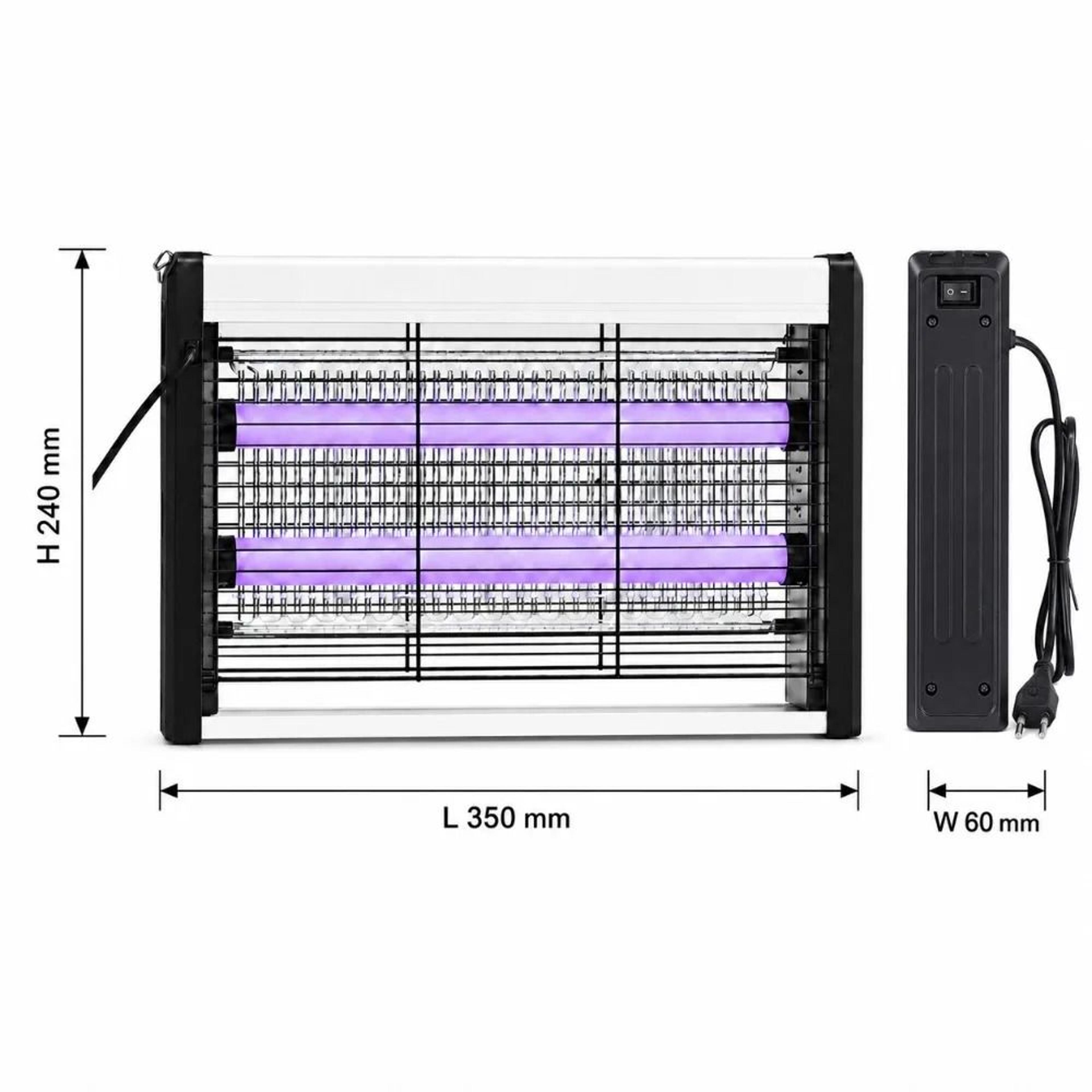 Commercial 2 LED Tube Electric Mosquito Zapper With Tray 10