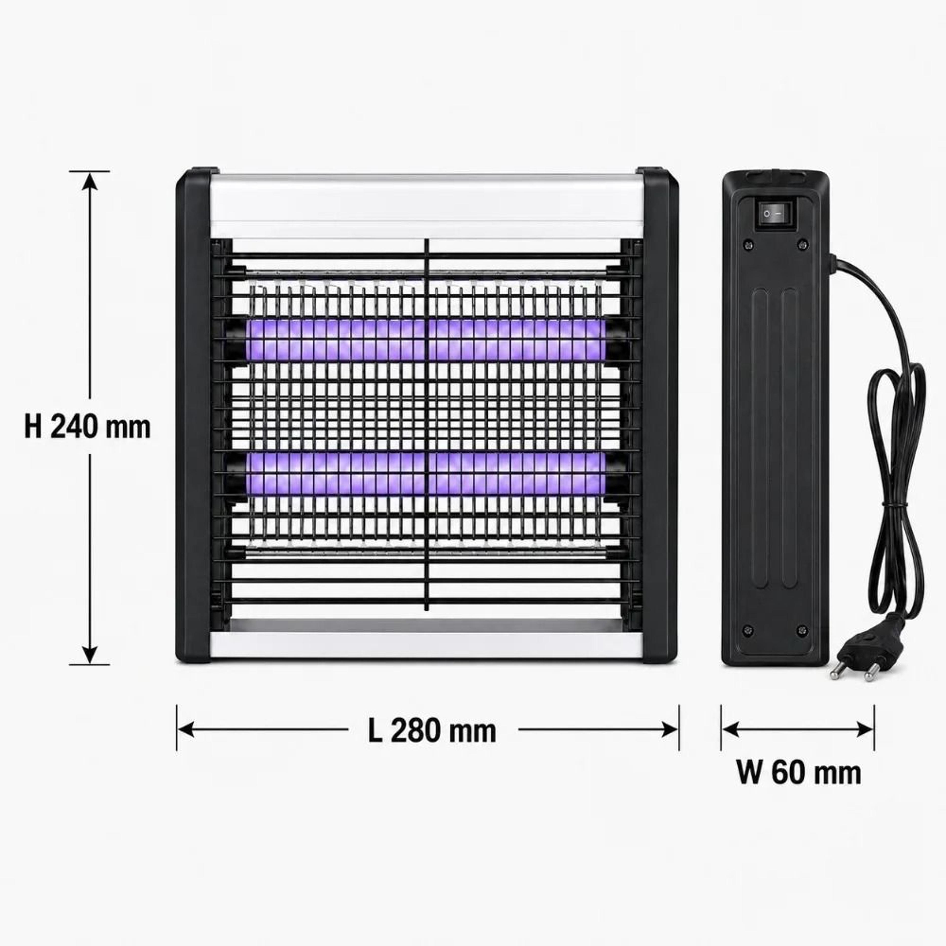 Commercial 2 LED Tube Electric Mosquito Zapper With Tray 3