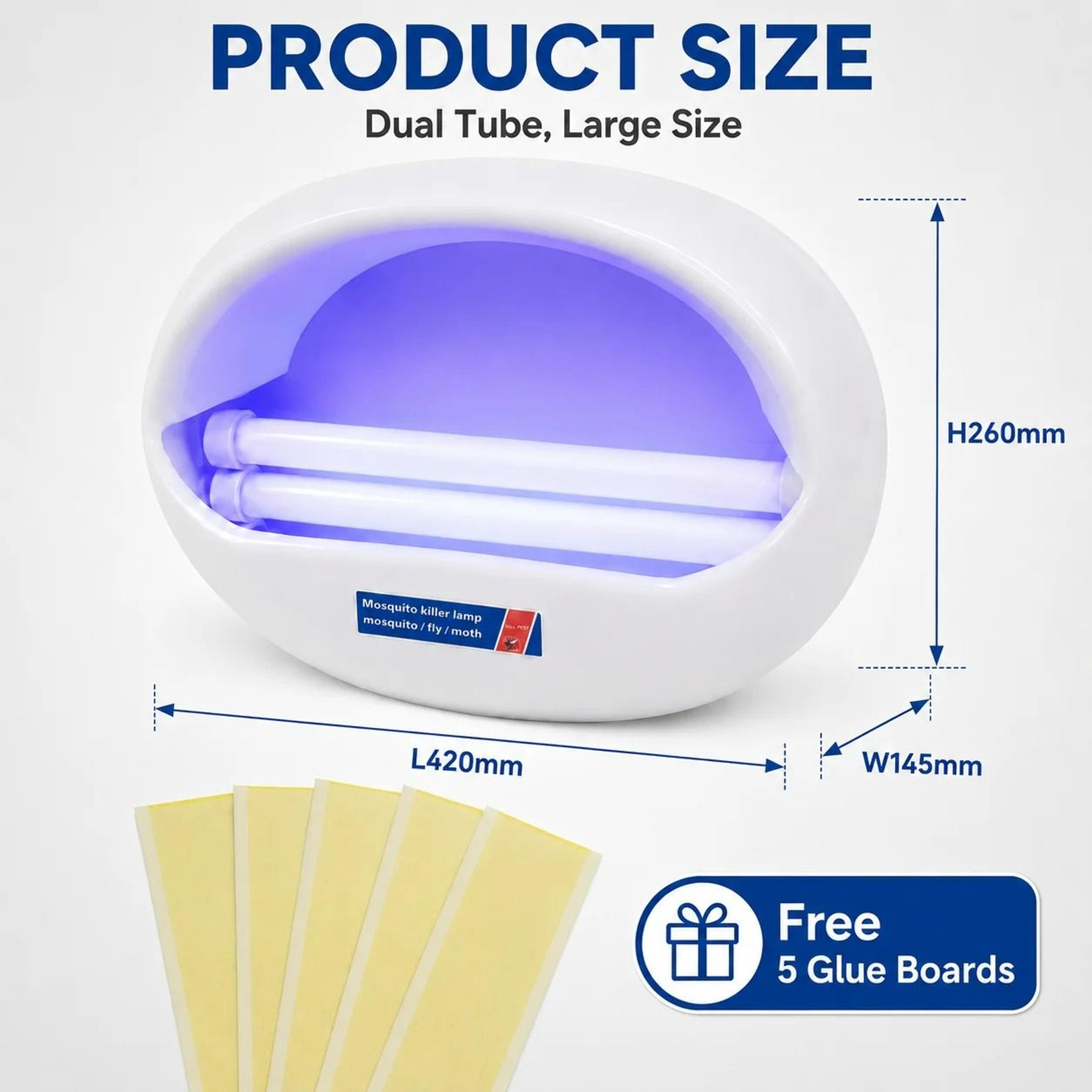 NonToxic Electric LED Insect Trap  Mosquito Killer Lamp Single  Dual Tube 9