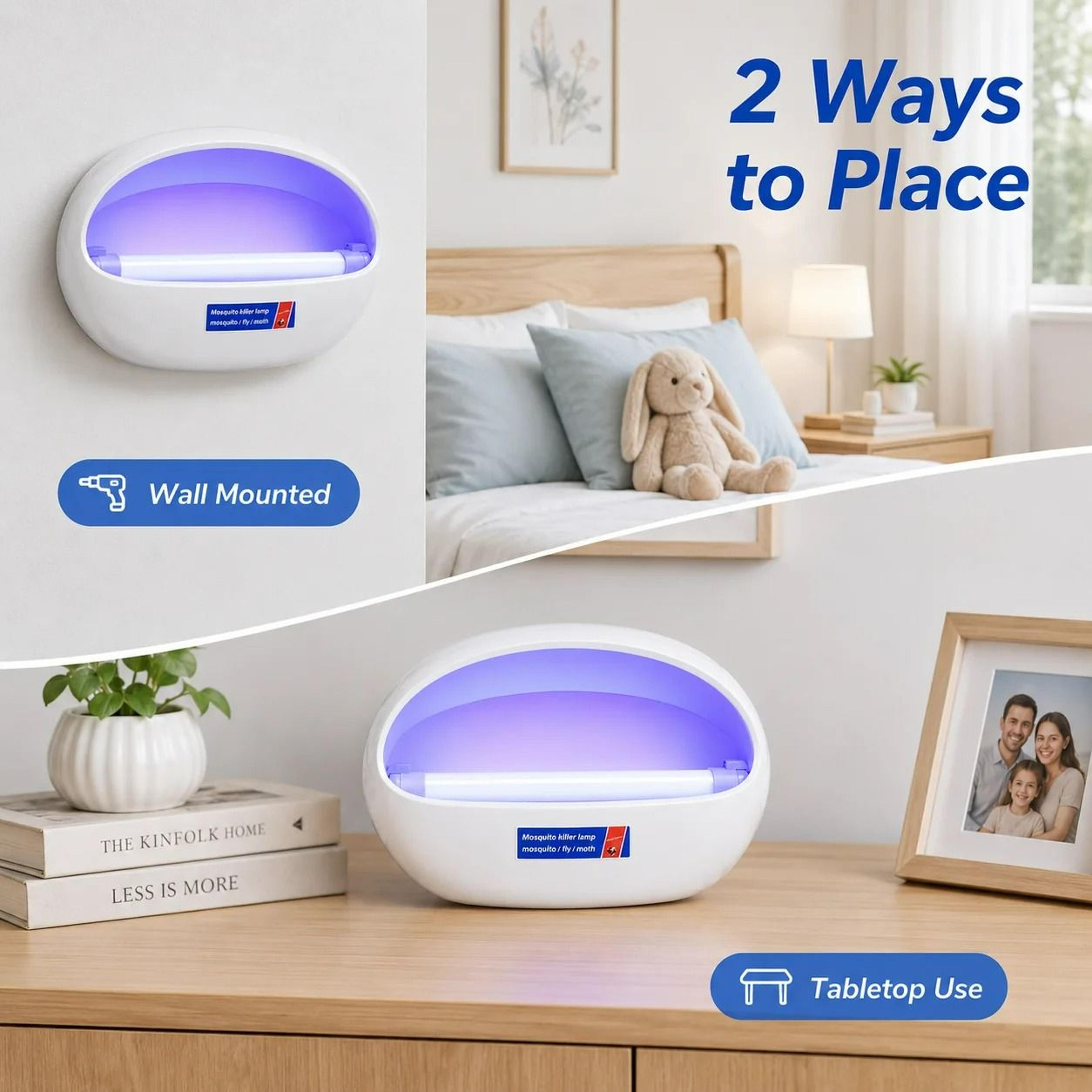 WallMounted Sticky Board Mosquito  Fly Killer Lamp 4W  8W 5
