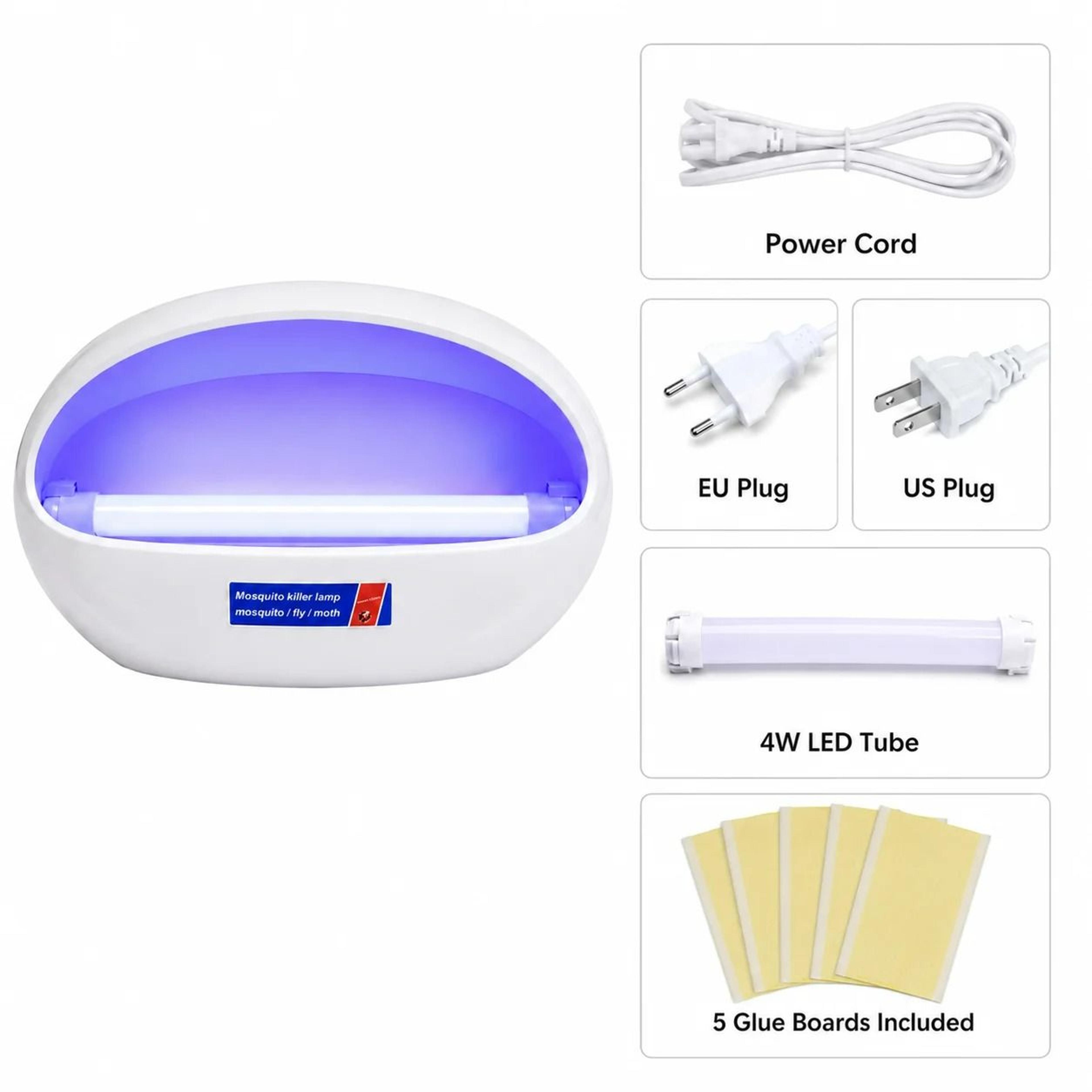 WallMounted Sticky Board Mosquito  Fly Killer Lamp 4W  8W 6