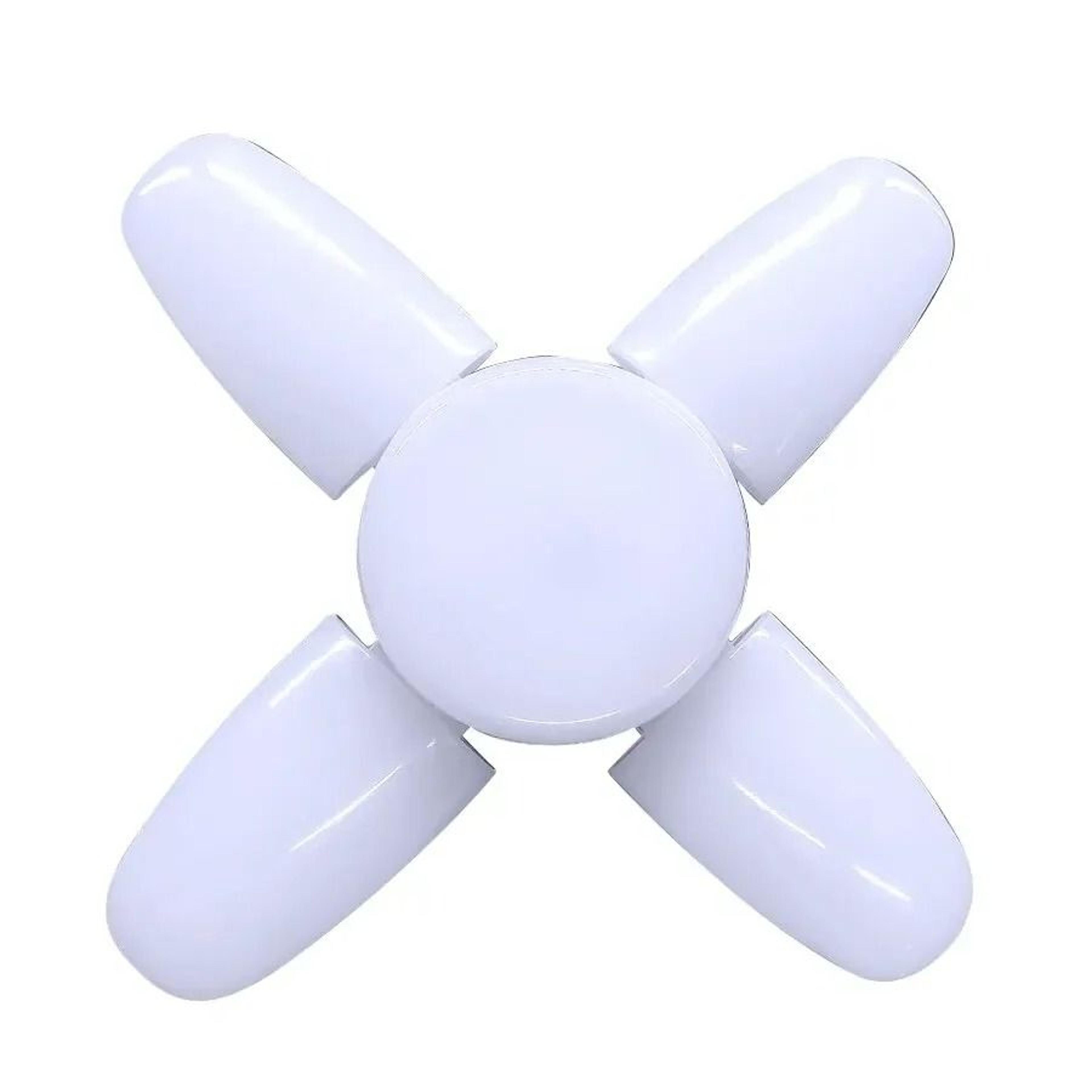 Fan Shape Foldable E27 Mini LED Bulb Lamp 28W AC220V 6
