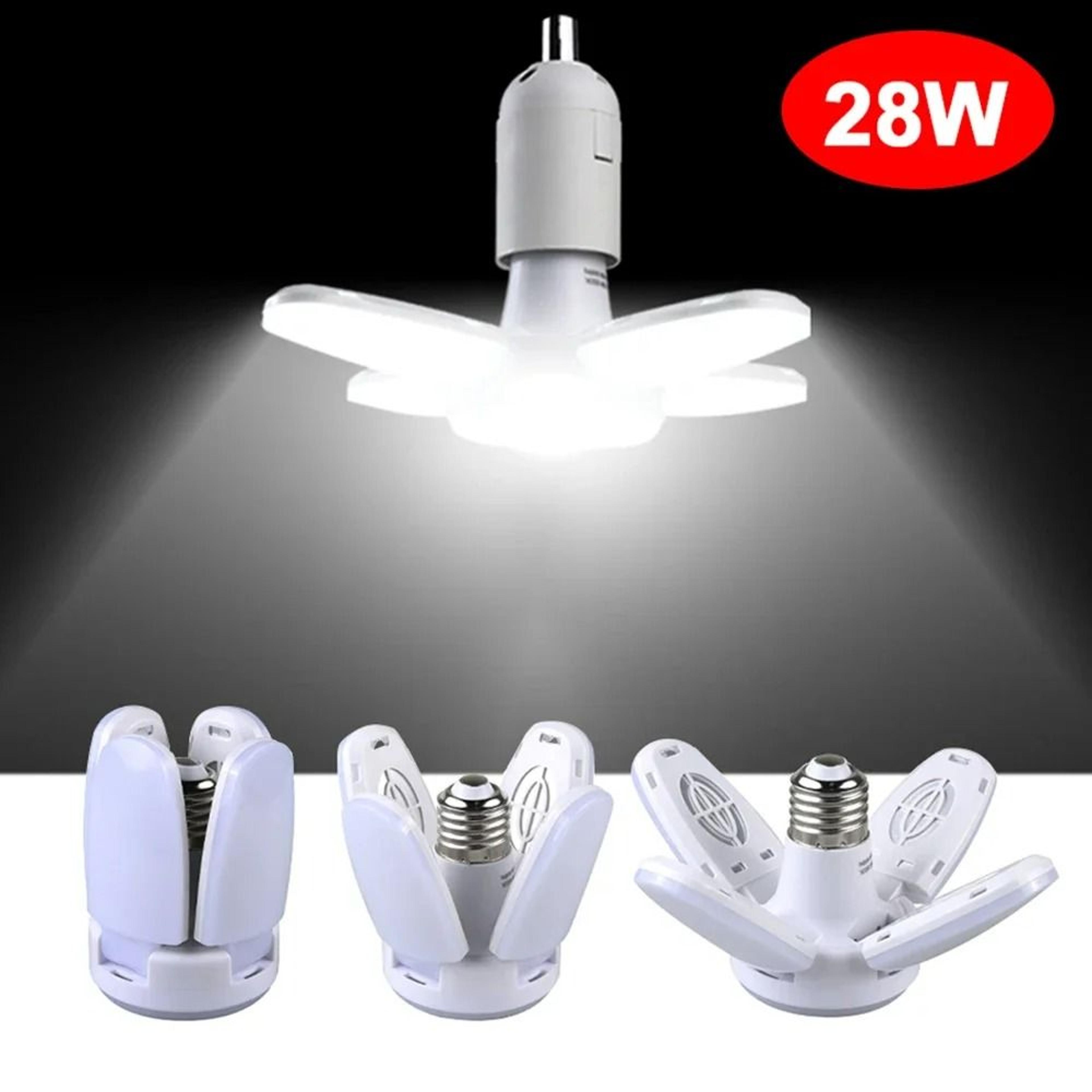 fan shape foldable e27 mini led bulb lamp (28w, ac220v)