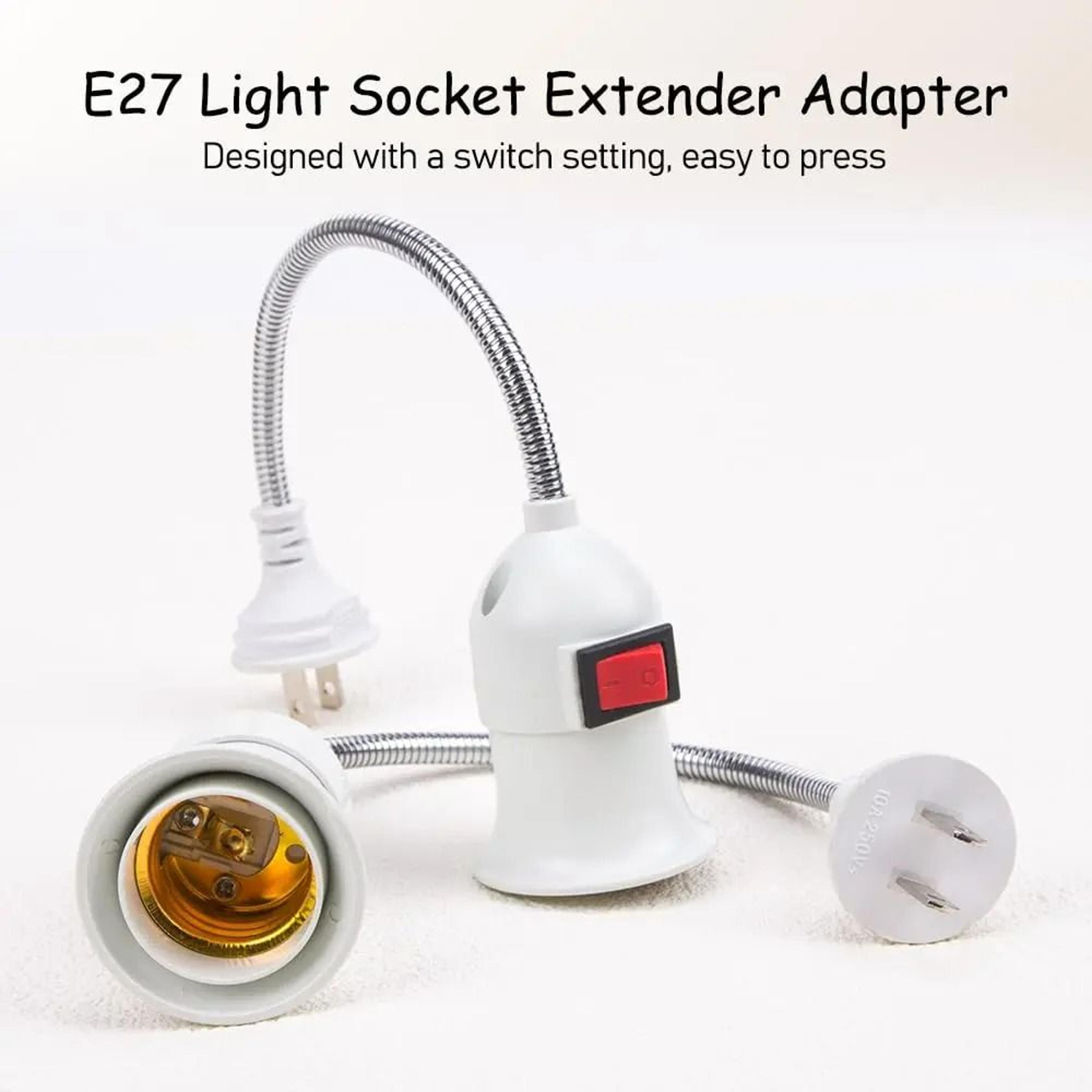 Plugin E27 Socket Adapter With 360 Flexible Goose Neck  OnOff Switch 1