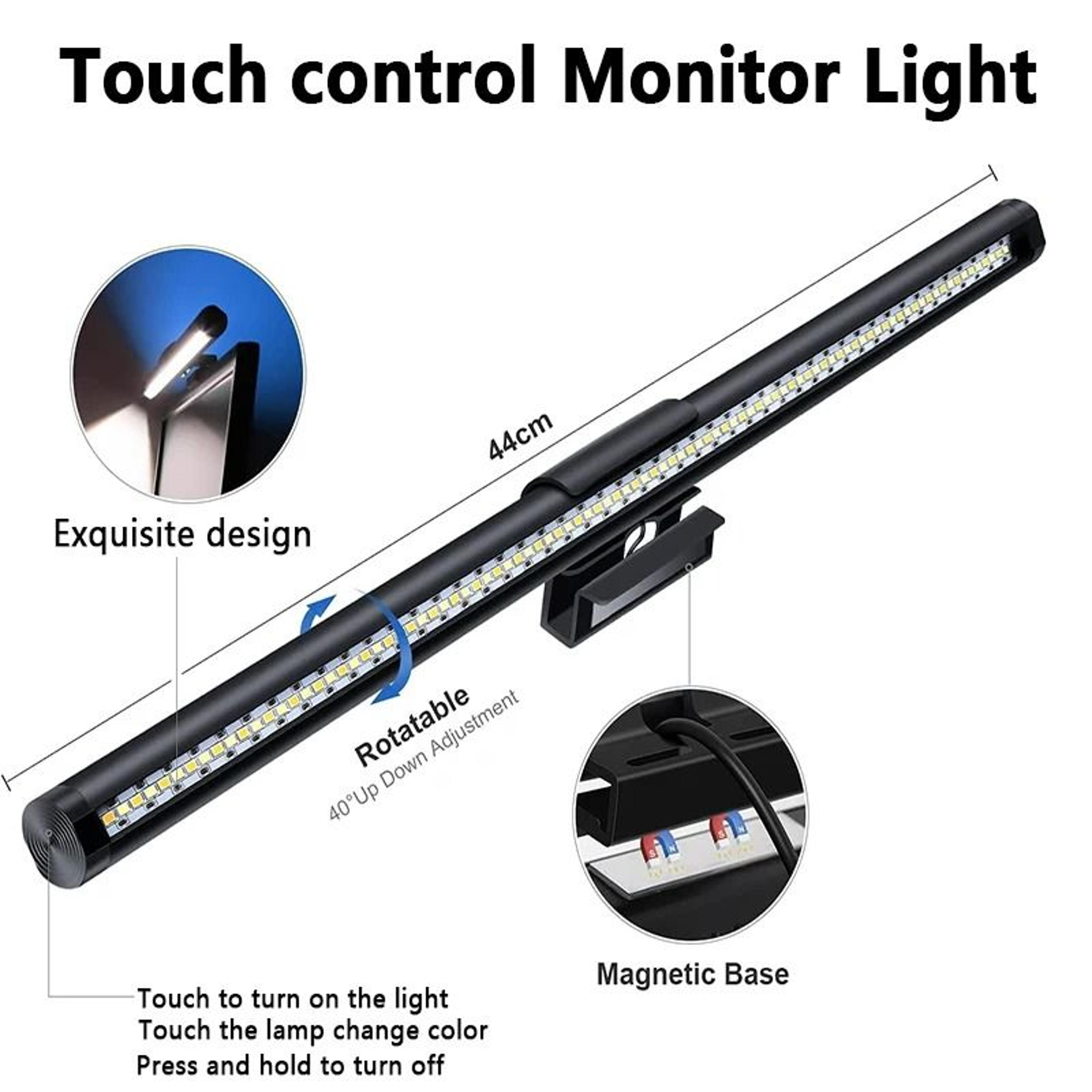 DC 5V Touch Control Screen Eye Protection Lamp With RGB Backlight 5