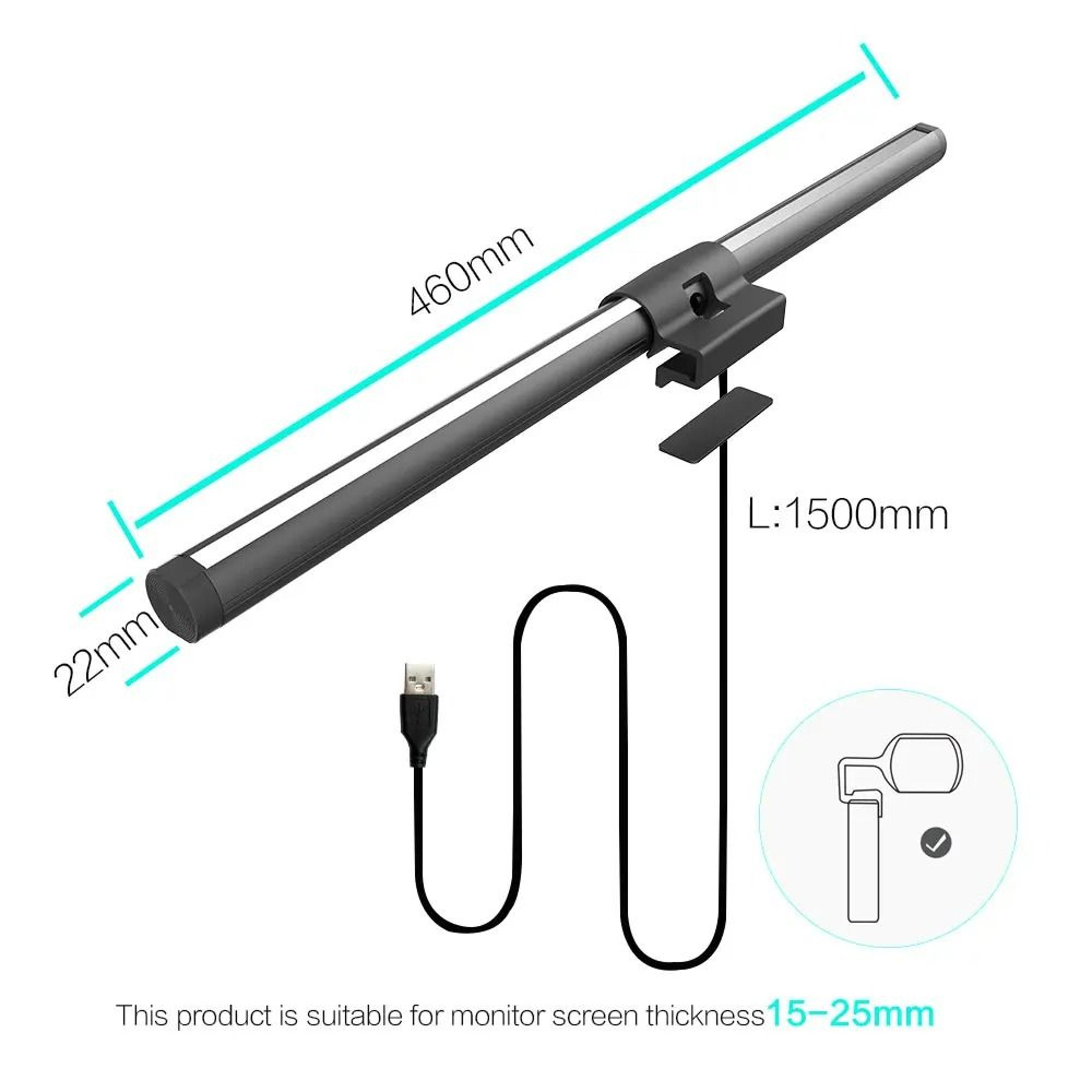 Adjustable Eye Protection Screen Light Bar PCLaptop RGB LED Display Suspension Lamp 3