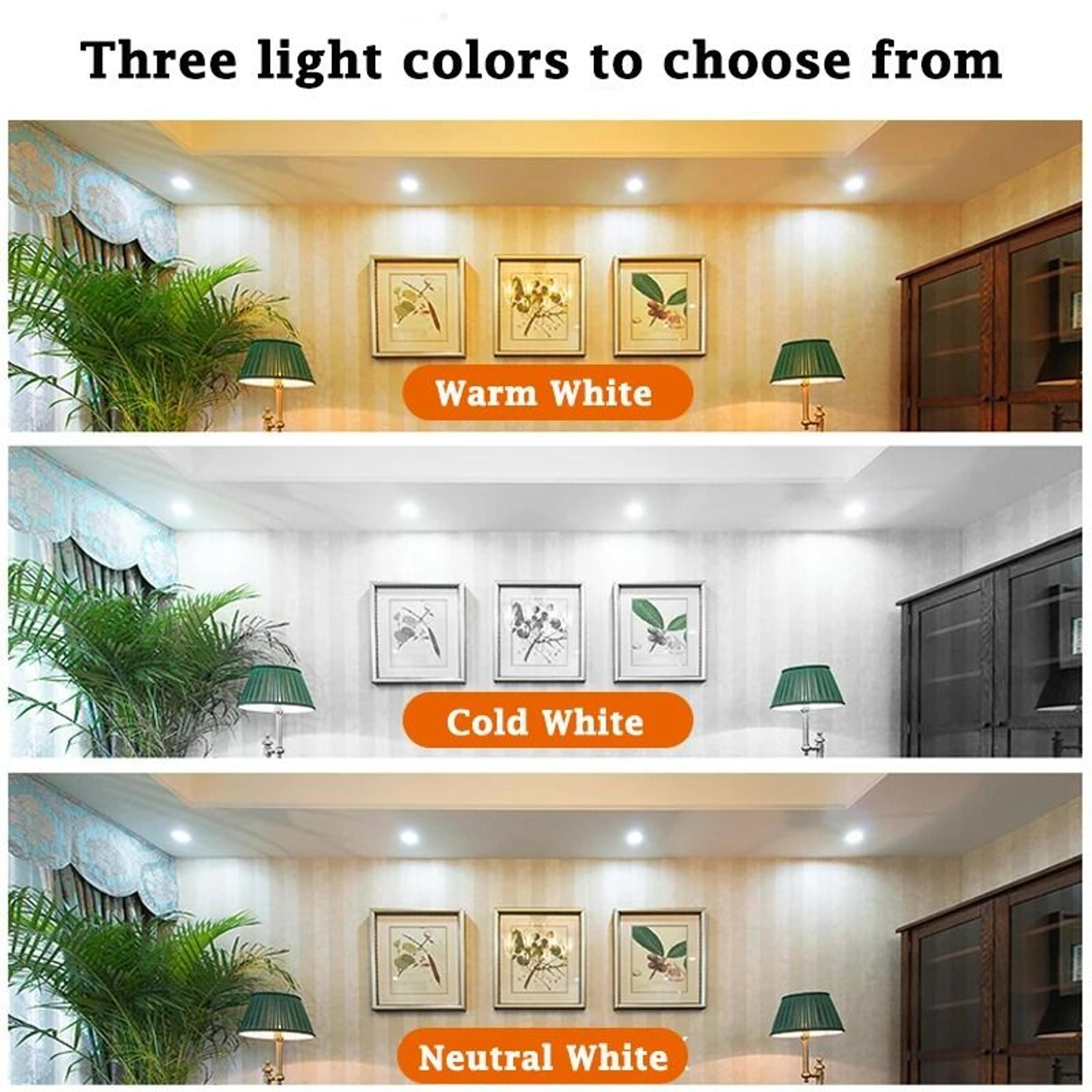 Adjustable TriColor LED Track Light Set 12W  20W  30W  40W  50W Ceiling Spotlight Fixture 5