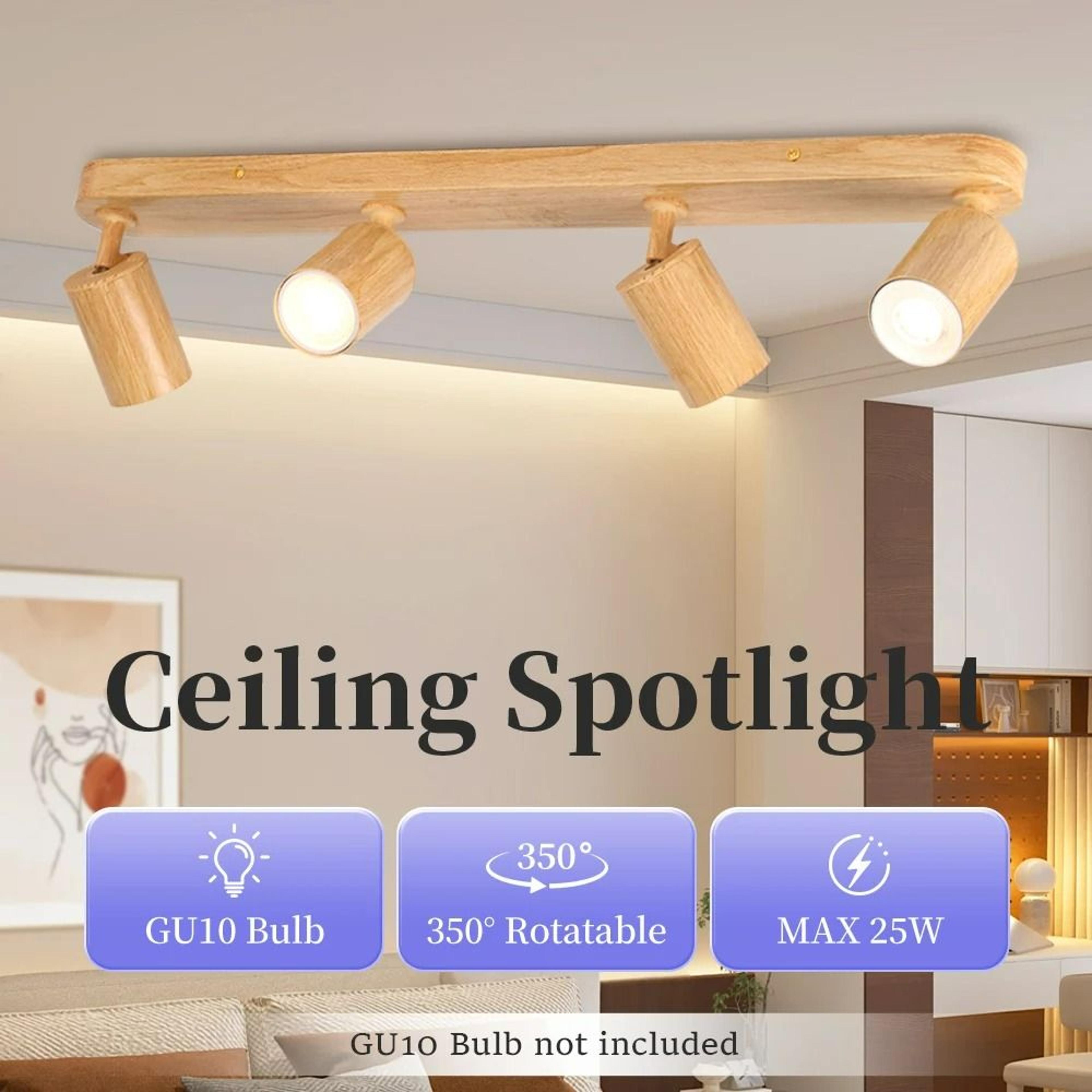 modern adjustable led ceiling spotlight fixture