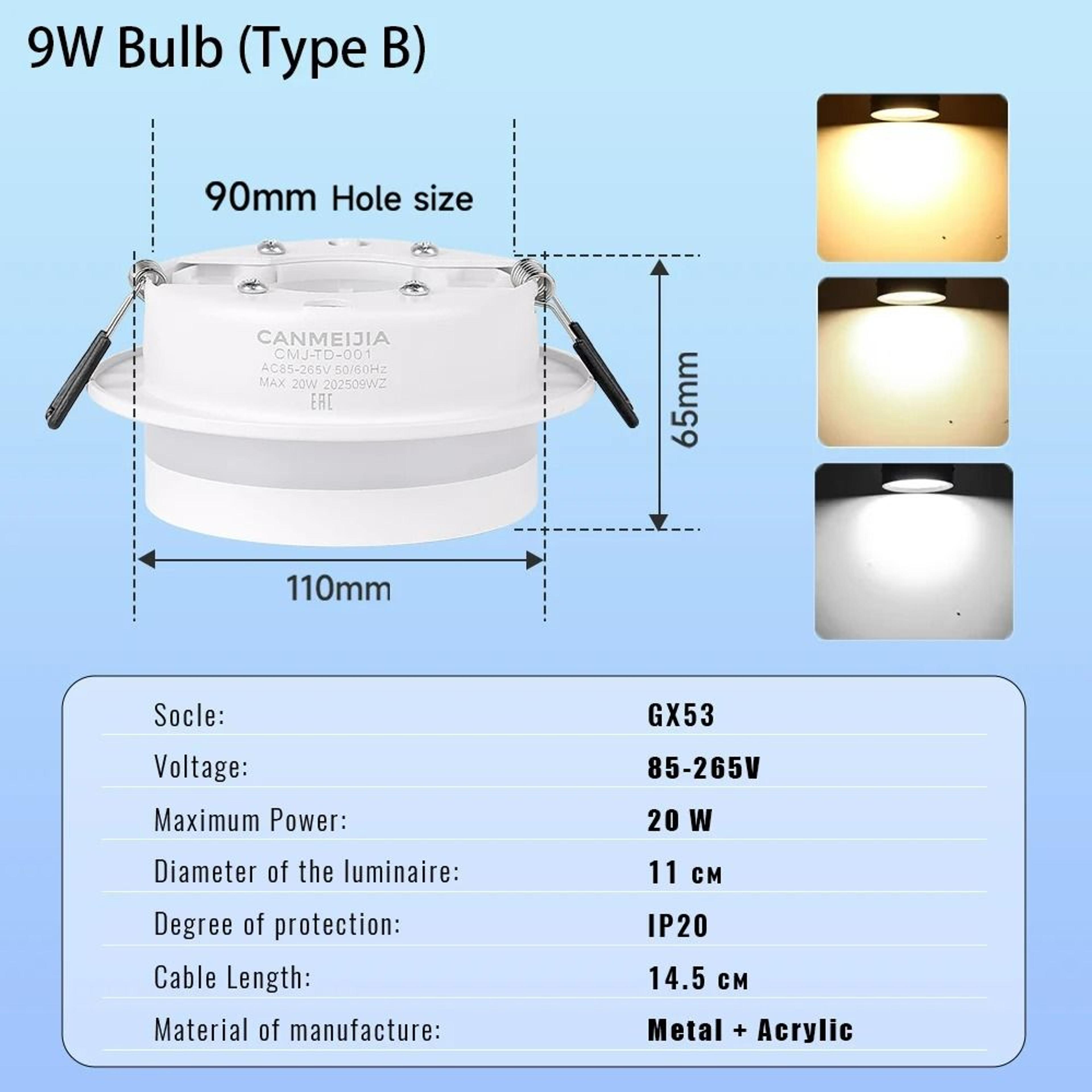 Modern UltraThin Recessed GX53 Ceiling Spotlight Fixture 10
