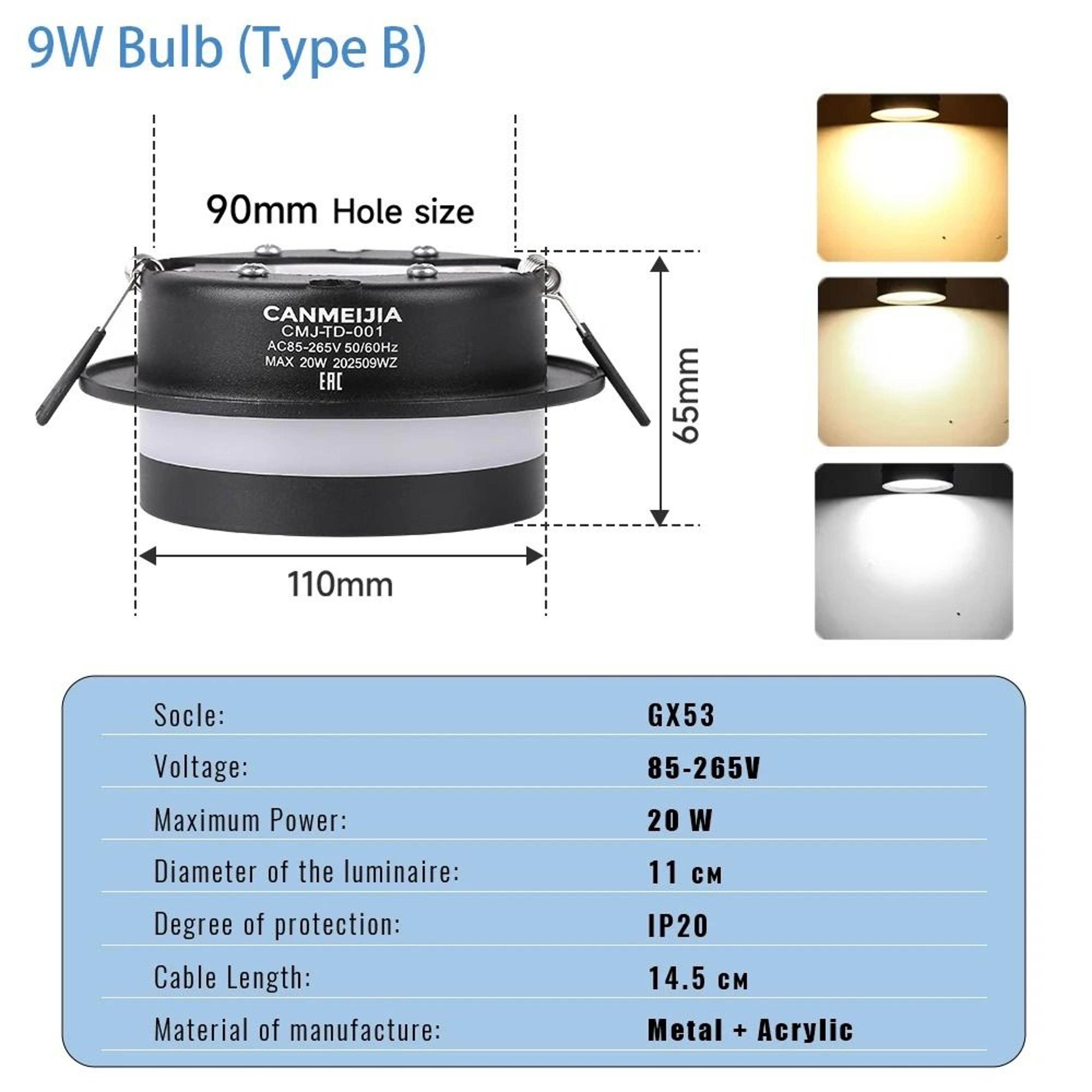 Modern UltraThin Recessed GX53 Ceiling Spotlight Fixture 7