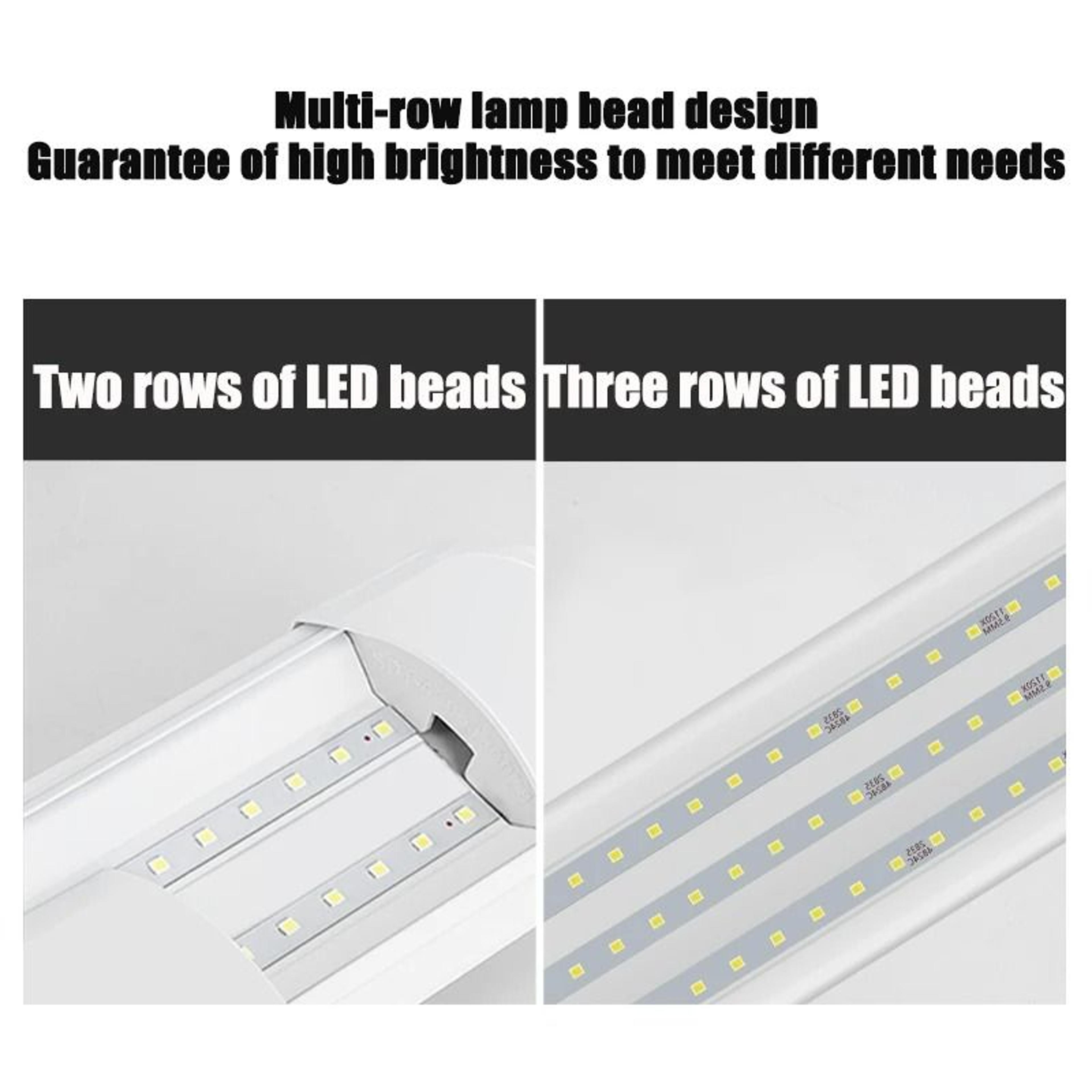 UltraBright Commercial LED Tube Light Fixture 3Pack 2