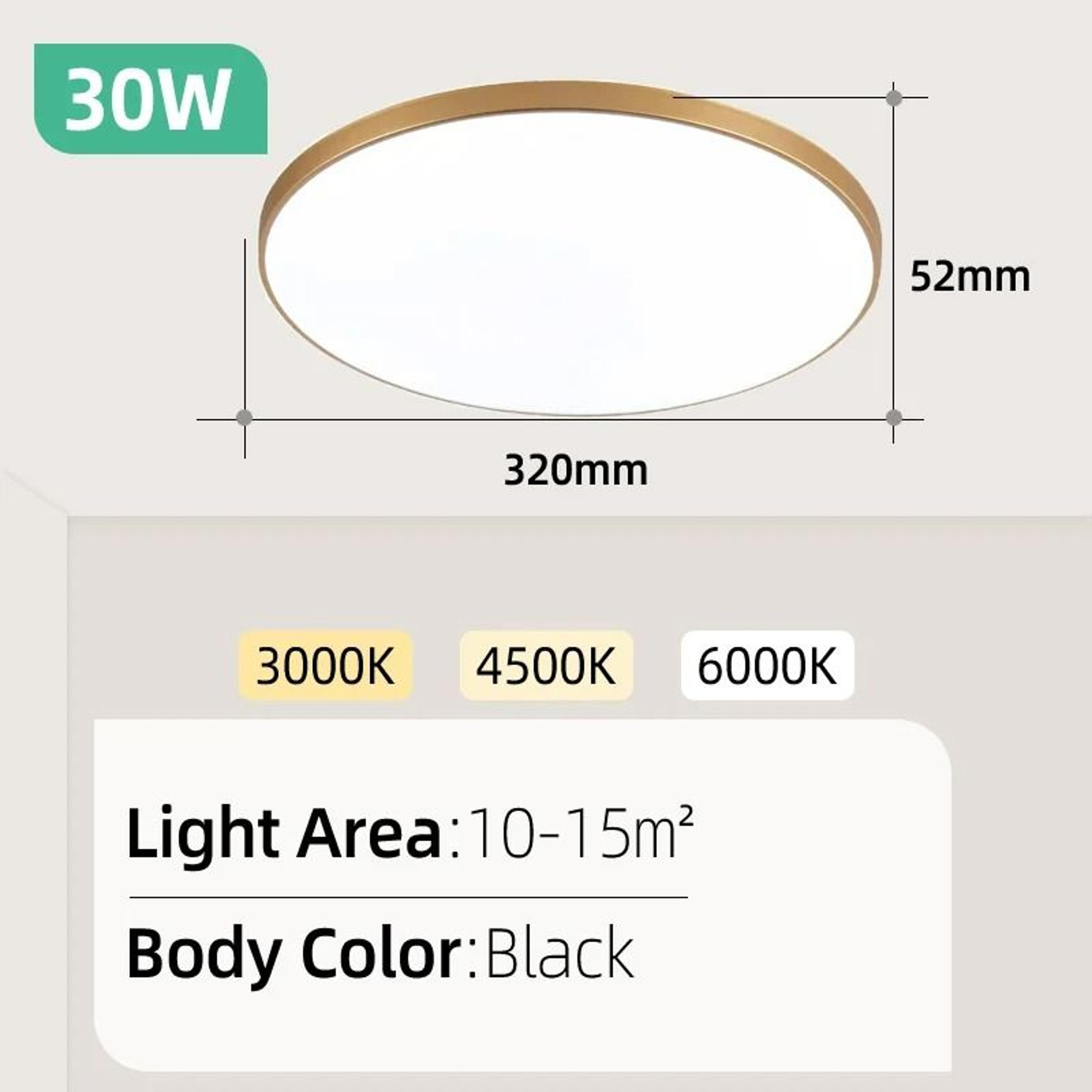 UltraSlim Modern LED Panel Ceiling Light 18
