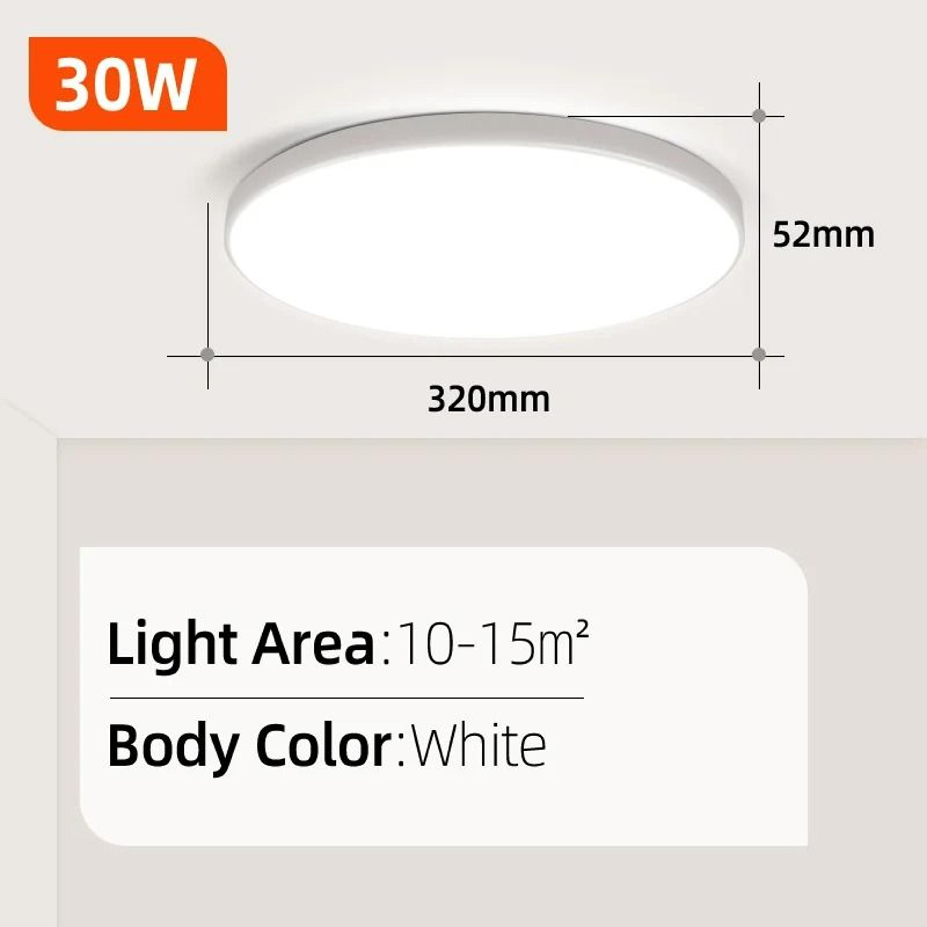 Modern Waterproof Round Flush Mount LED Ceiling Light 11