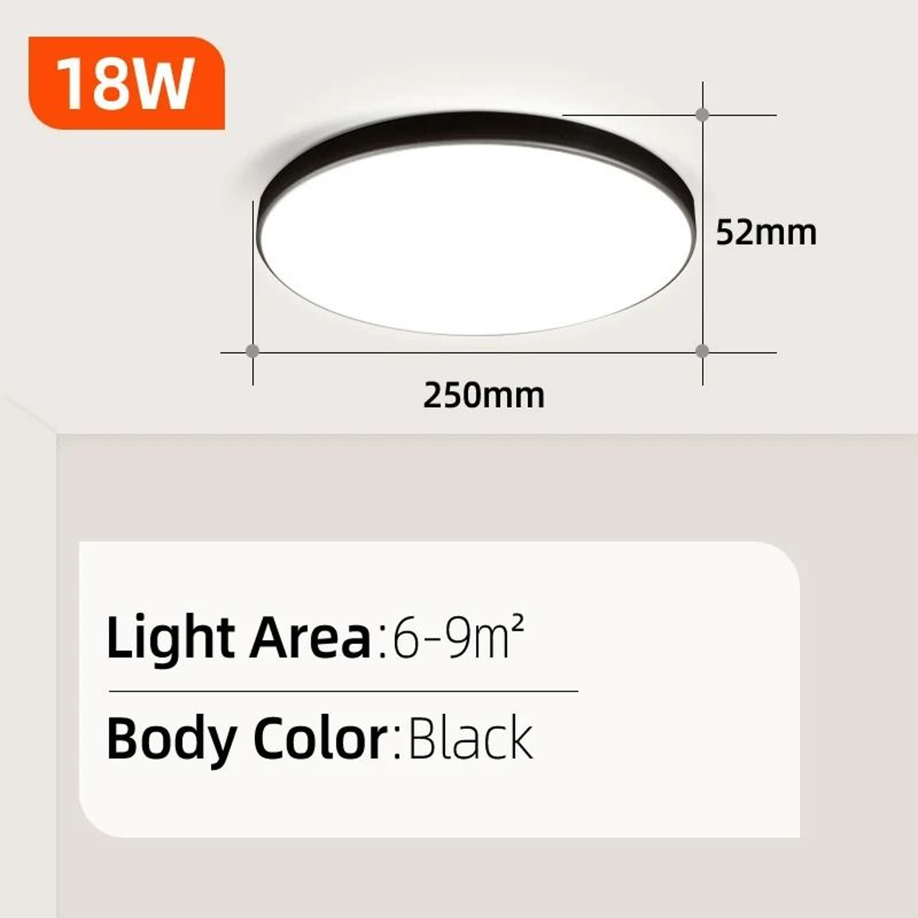 Modern Waterproof Round Flush Mount LED Ceiling Light 7