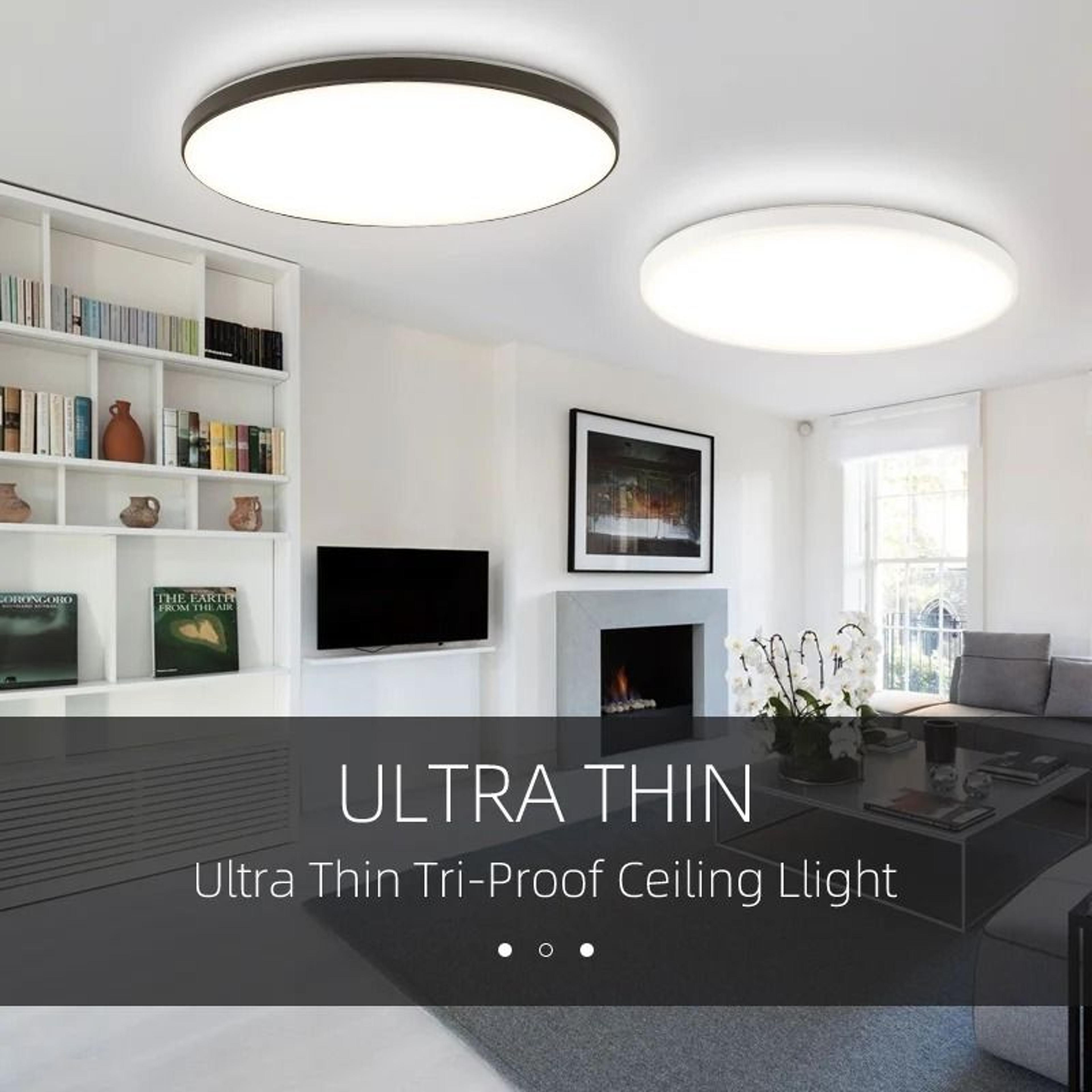 Modern Waterproof Round Flush Mount LED Ceiling Light 1
