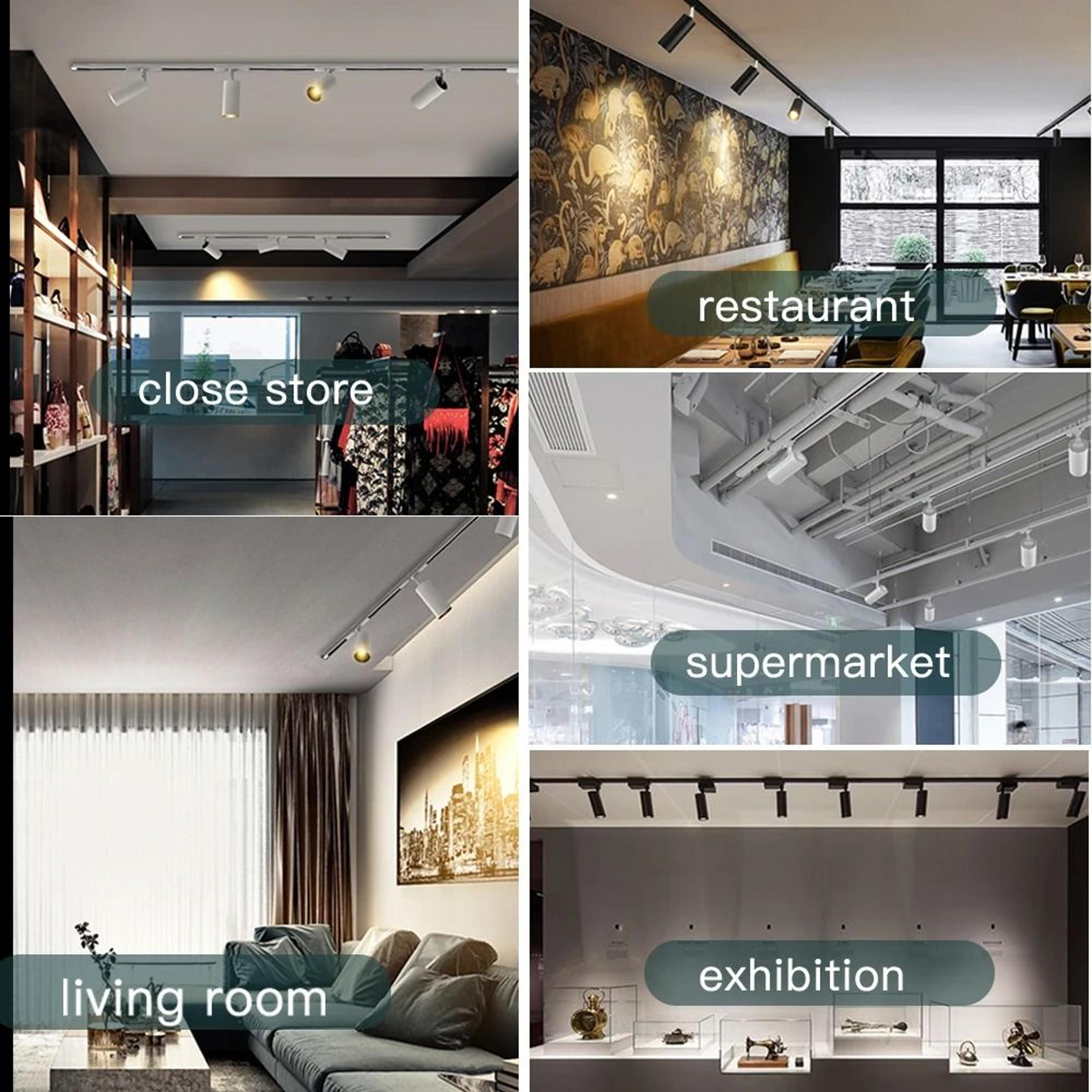 Modern Adjustable LED Track Lighting Rail Kit 4