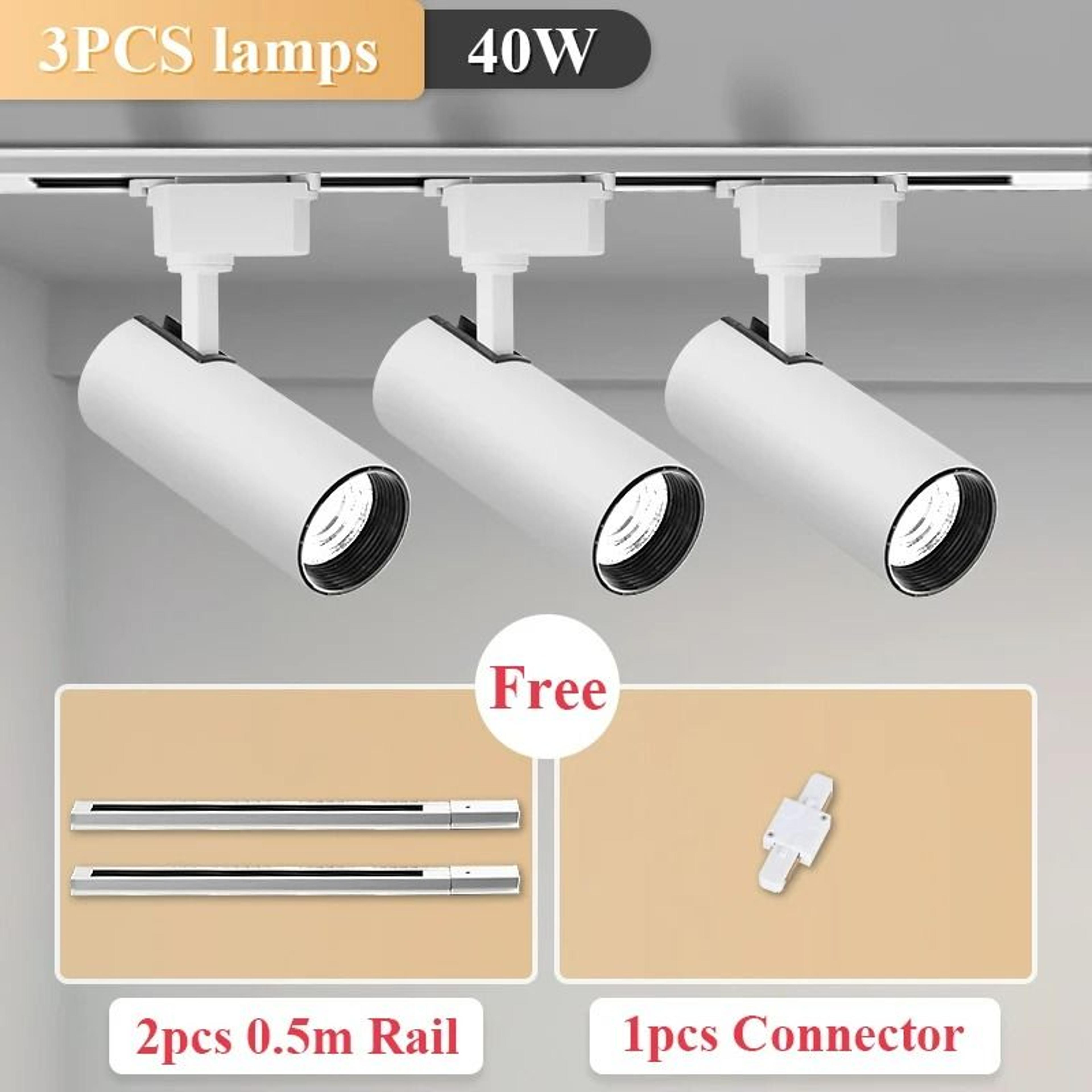 Modern Adjustable LED Track Lighting Rail Kit 8