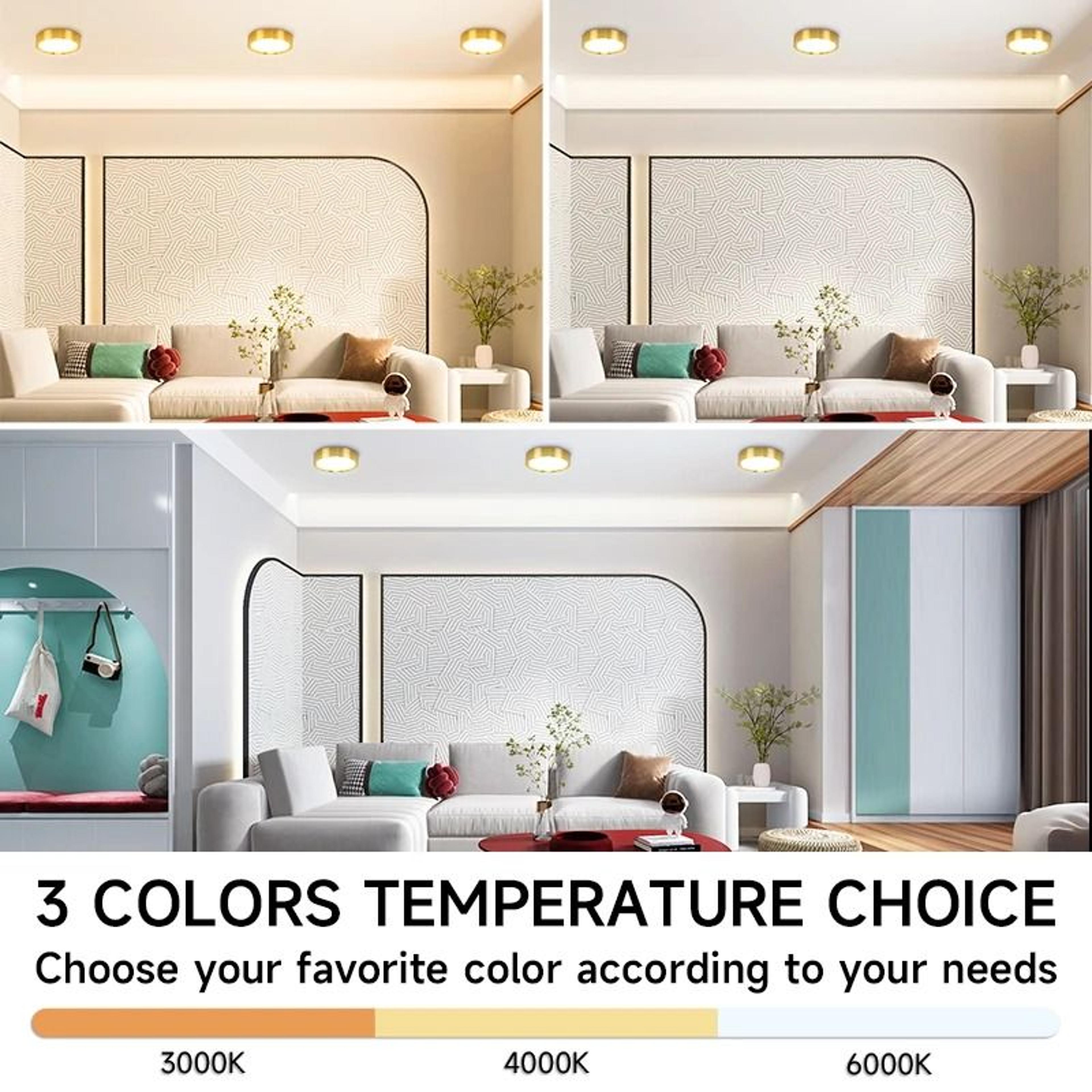 Modern Cylindrical Tricolor SurfaceMounted LED Spotlight 6
