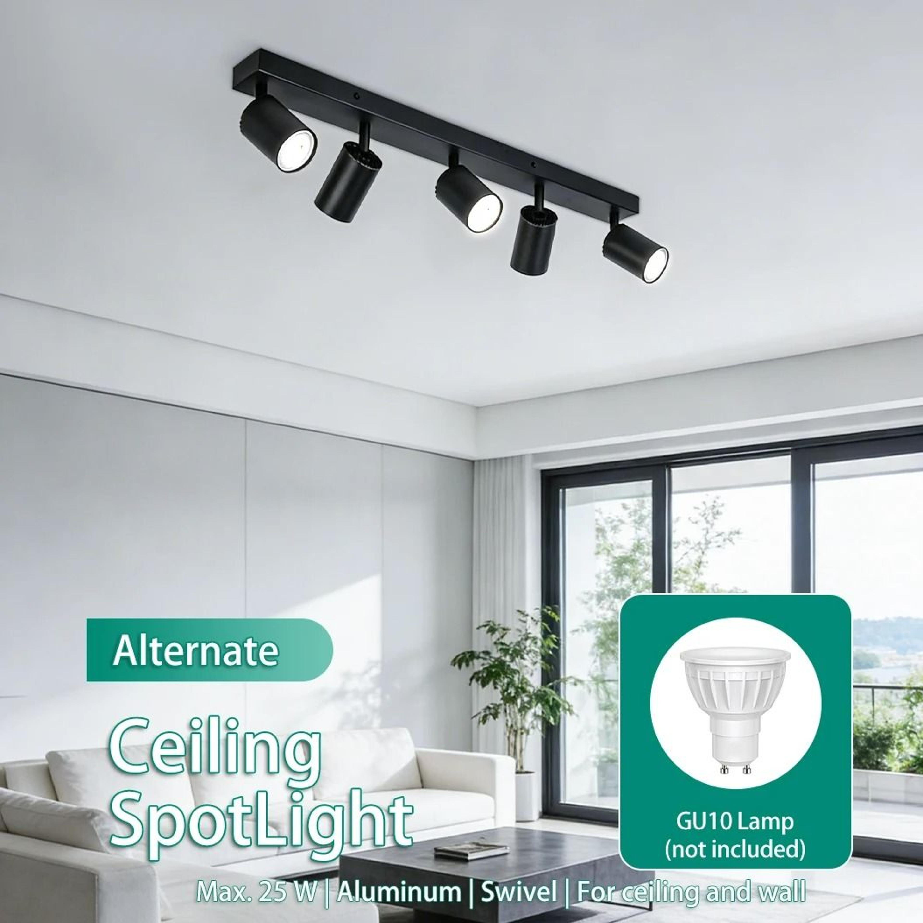 Modern Adjustable Linear Ceiling Spotlight Track Fixture Fixture Only 5