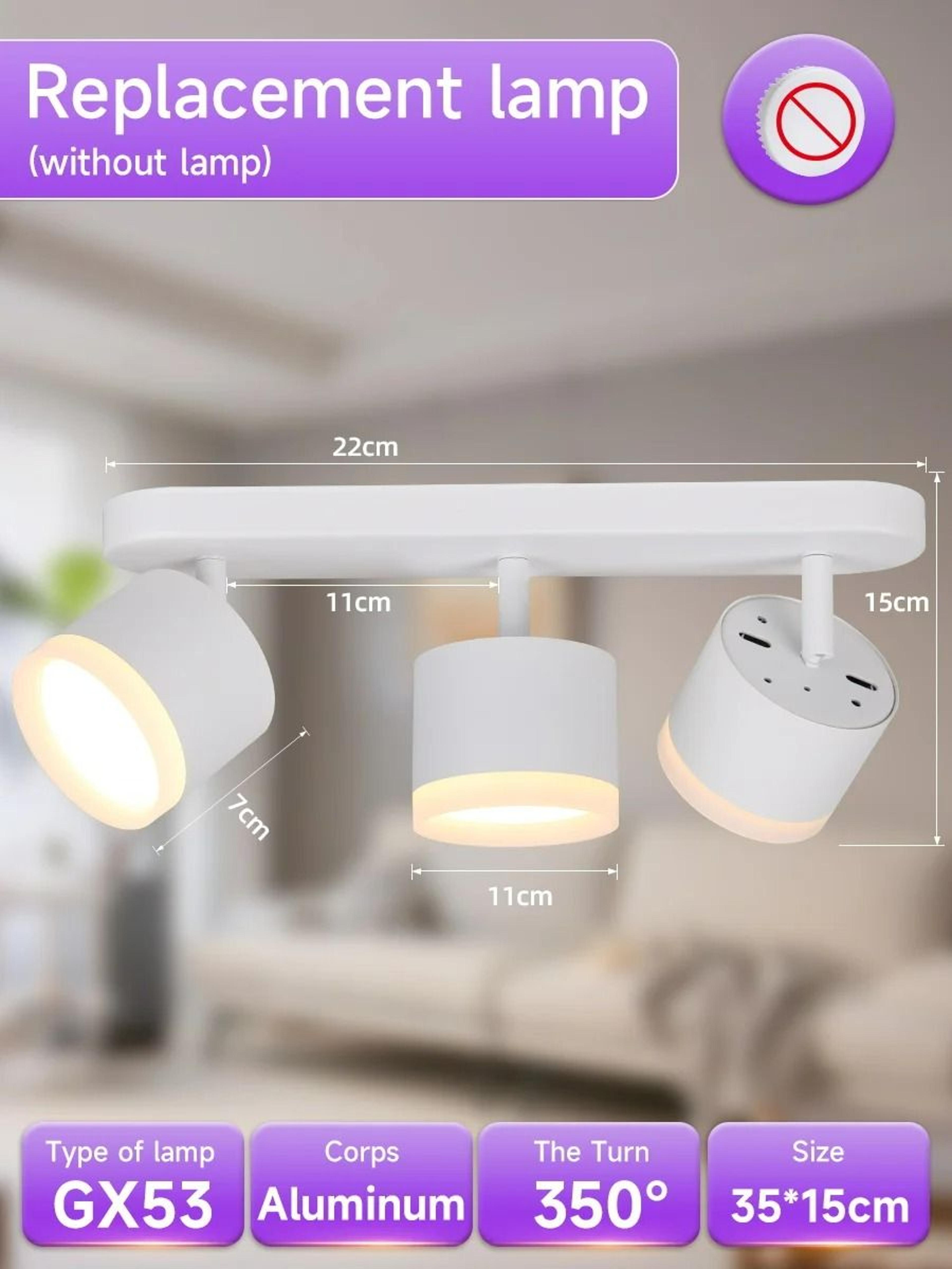 Modern Adjustable Linear Ceiling Spotlight Track Fixture Fixture Only 24
