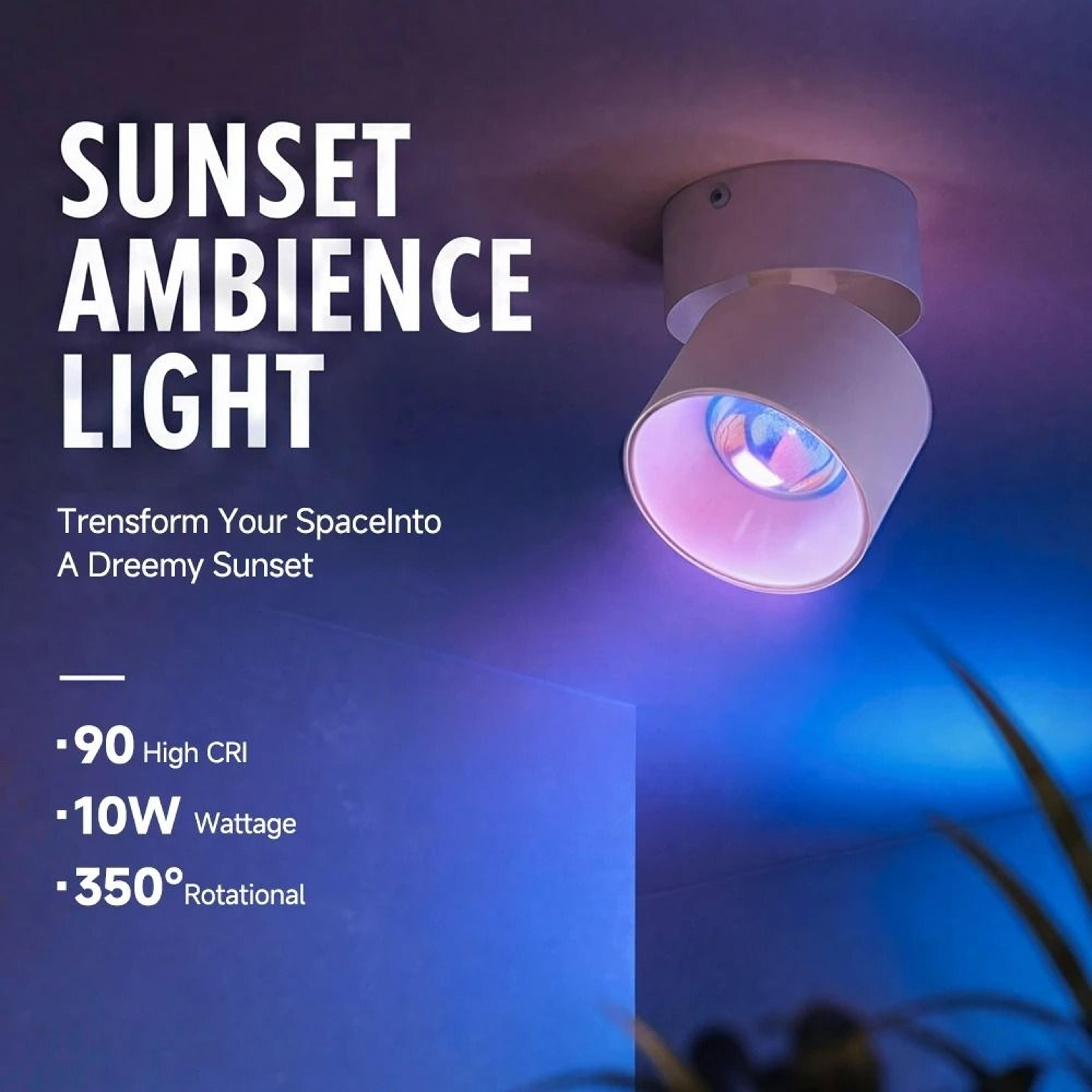 Ambient Sunset Projection LED Ceiling Spotlight 2