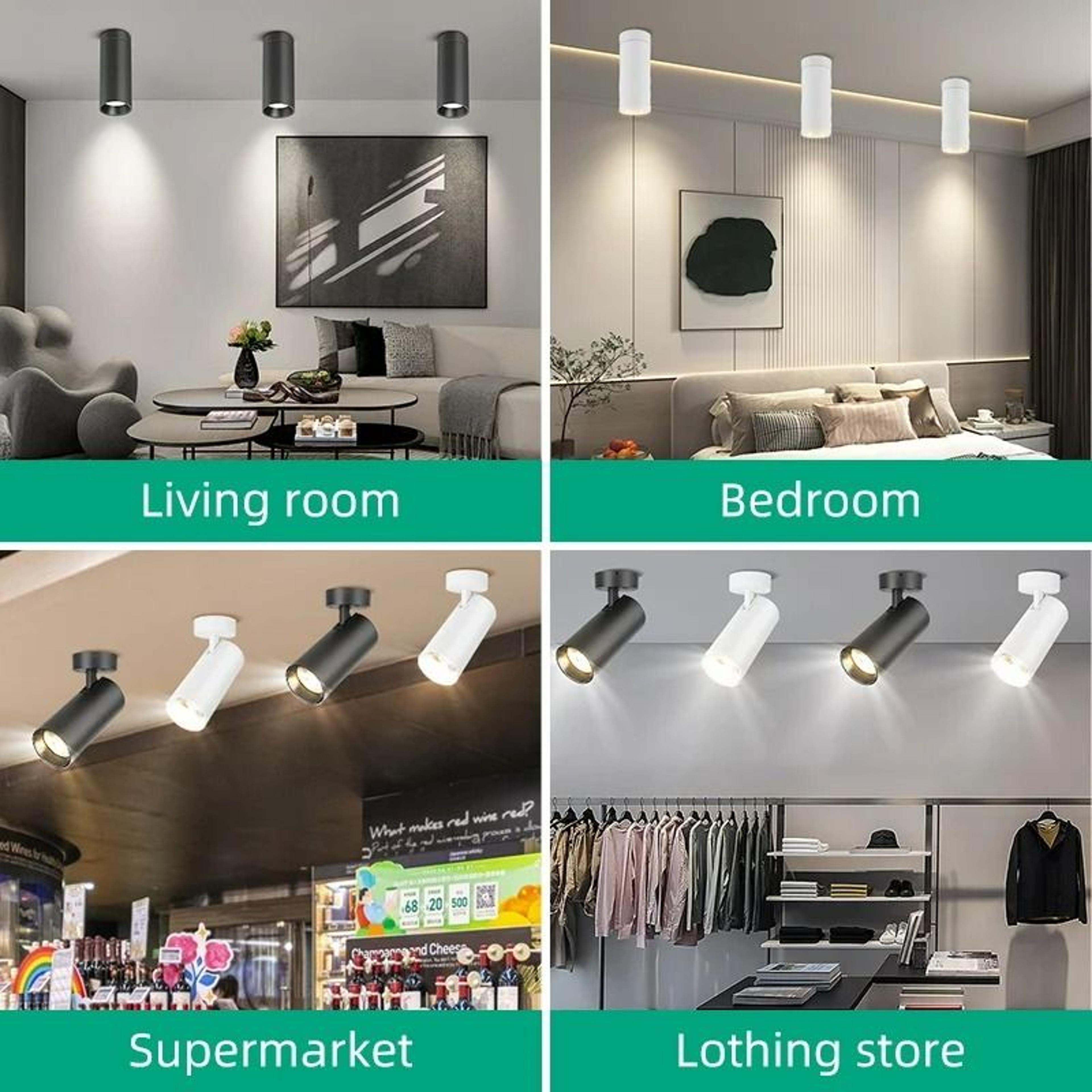 Modern Cylindrical SurfaceMounted LED Spotlight 5