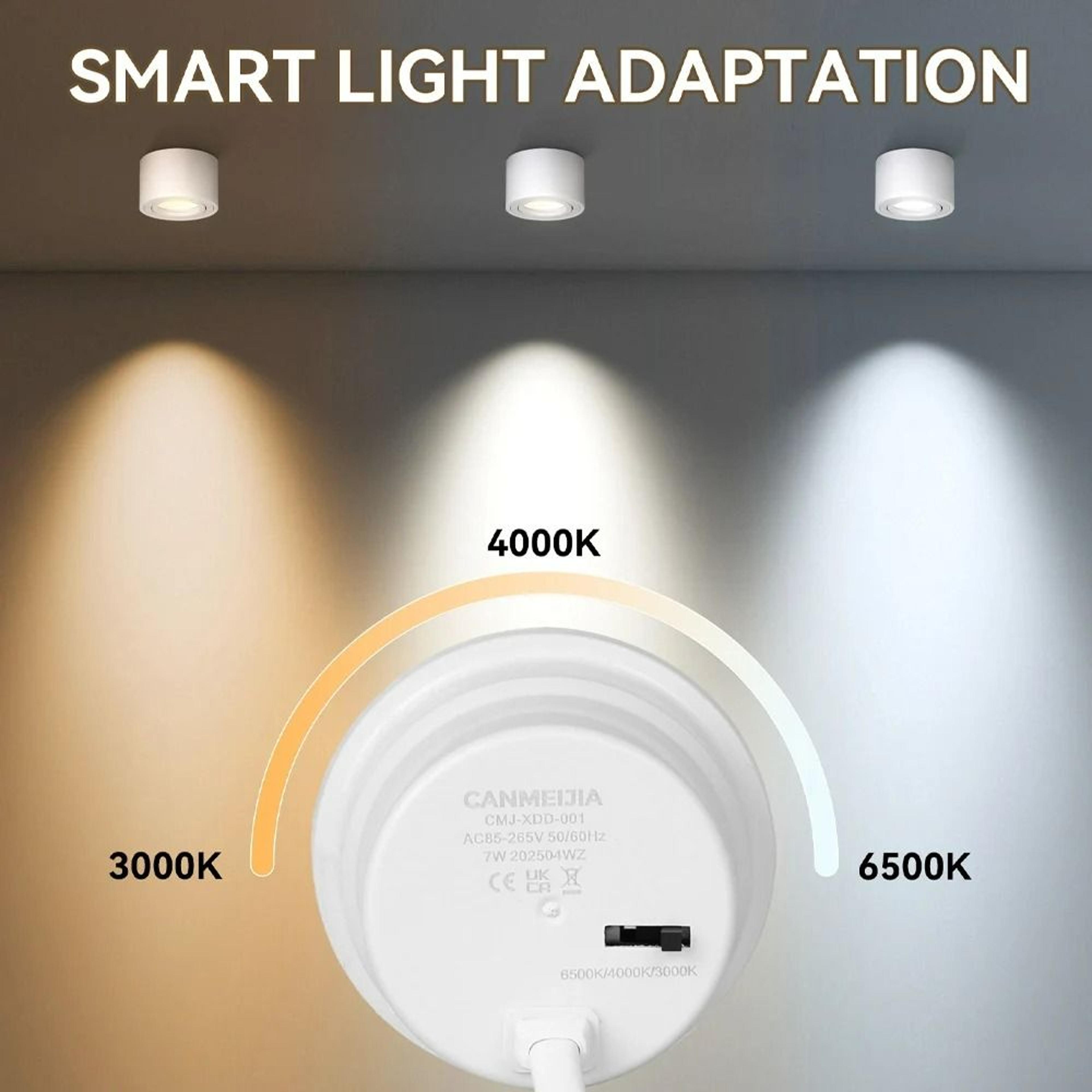 Modern Adjustable SurfaceMounted Dimmable LED Ceiling Spotlight 2