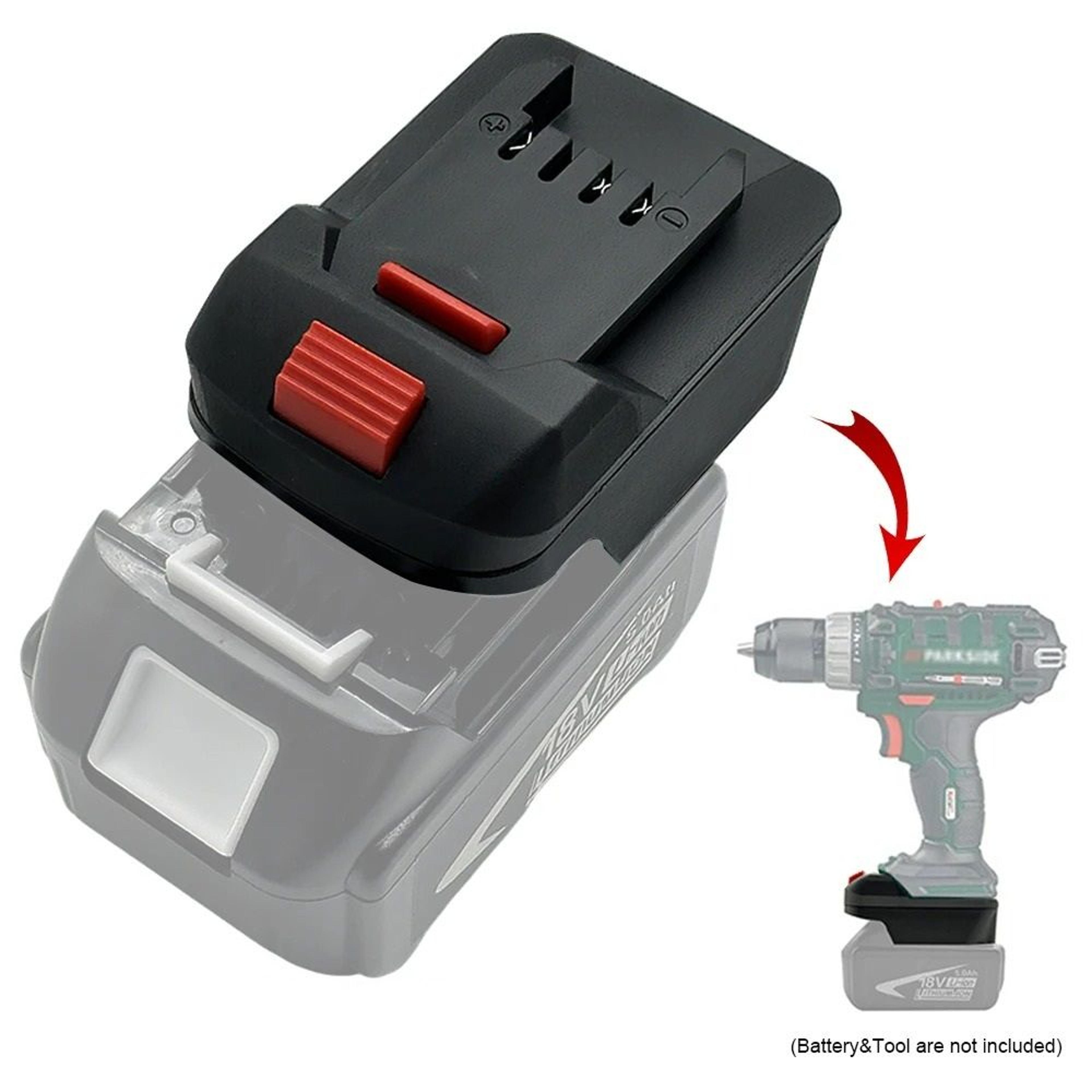 battery adapter converter for makita 18v battery to parkside x20v cordless power tools