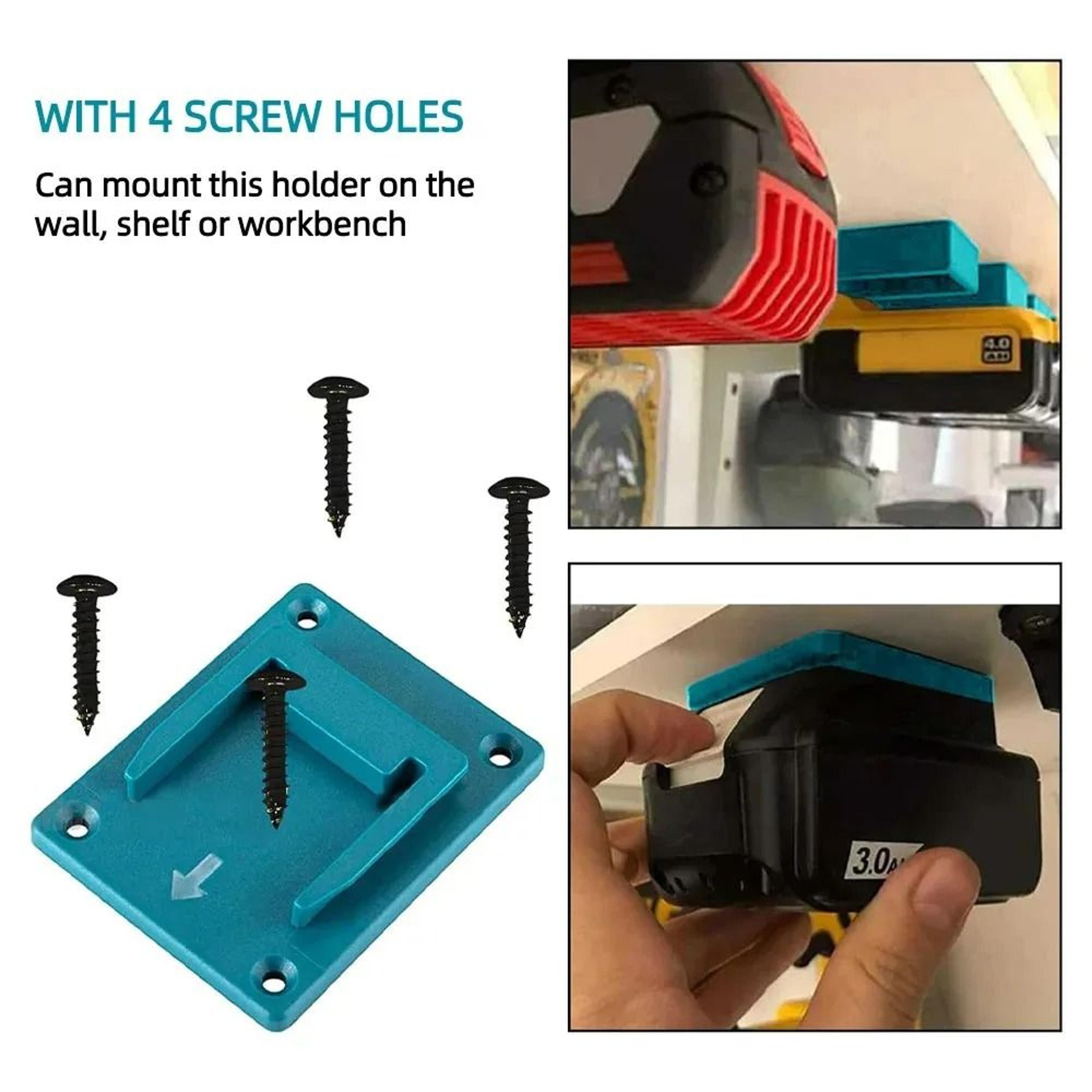 5Pack HeavyDuty Cordless Tool Mounts  Wall Storage Brackets For 18V Tools 5