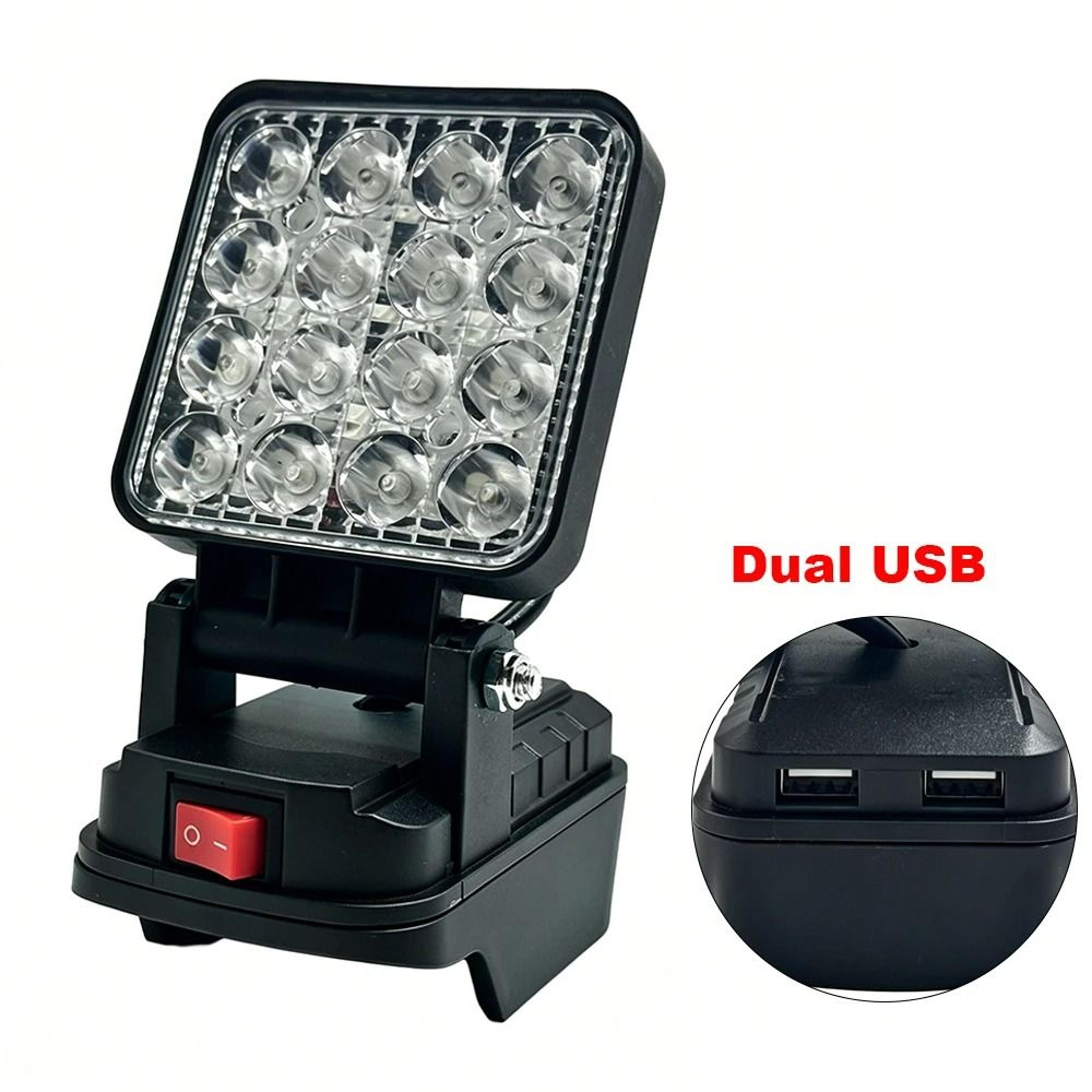 Cordless 3Inch LED Work Light  Emergency Lantern For 144V18V Lithium Battery 7