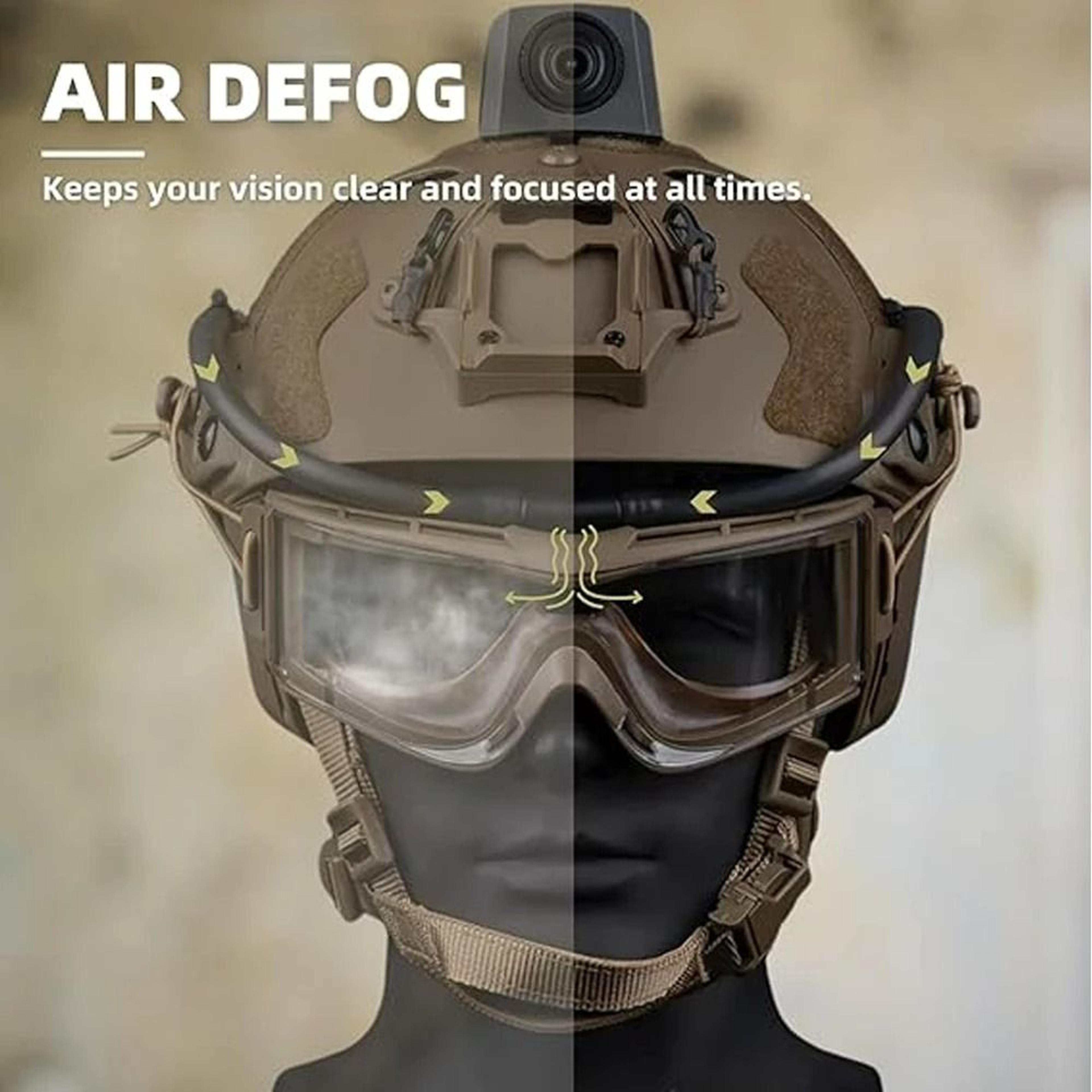 Tactical Goggles Defogger  Micro Fan AntiFog System Kit 5
