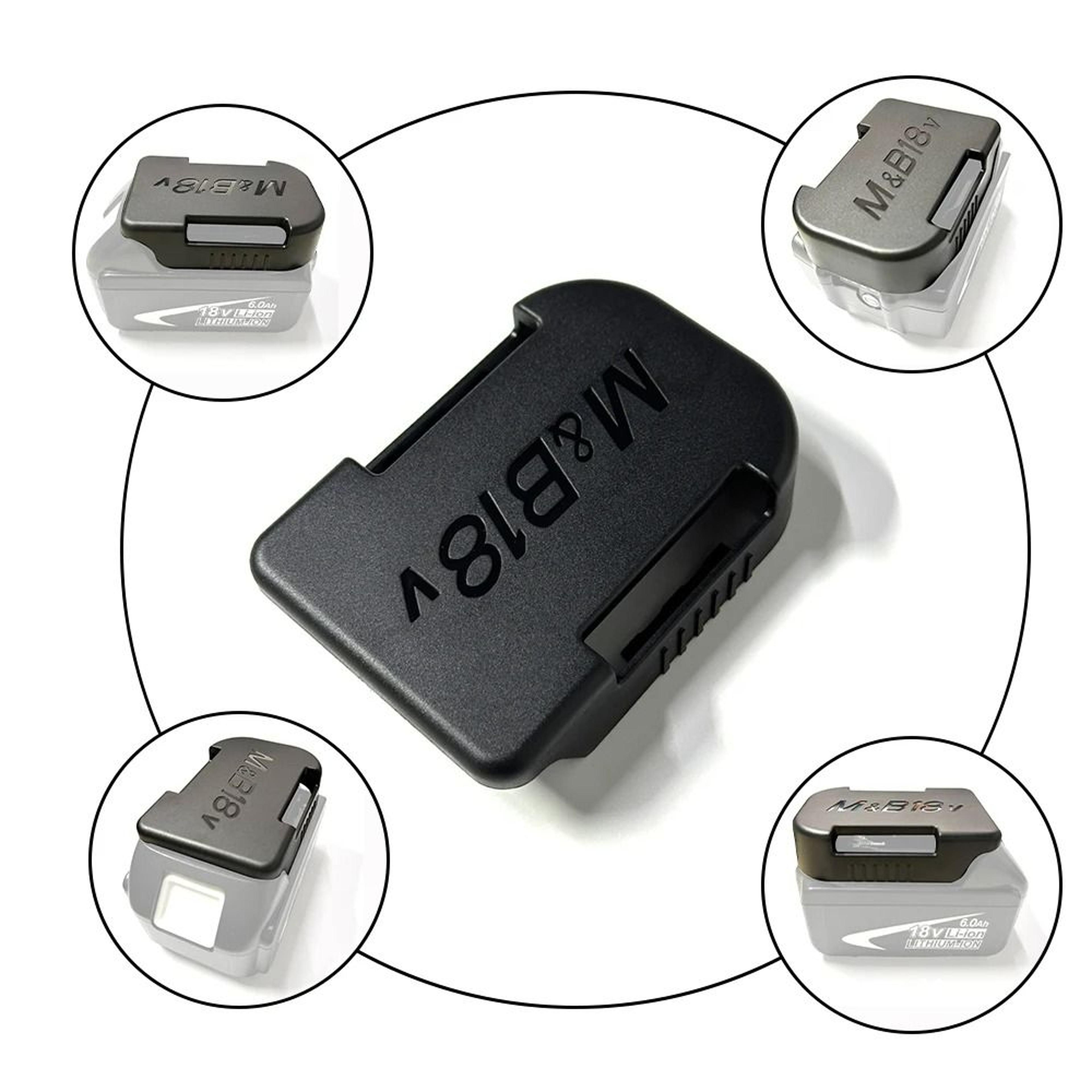 5Pack HeavyDuty Battery Storage Mounts  Dock Holder Racks For 18V20V Lithium Batteries 3