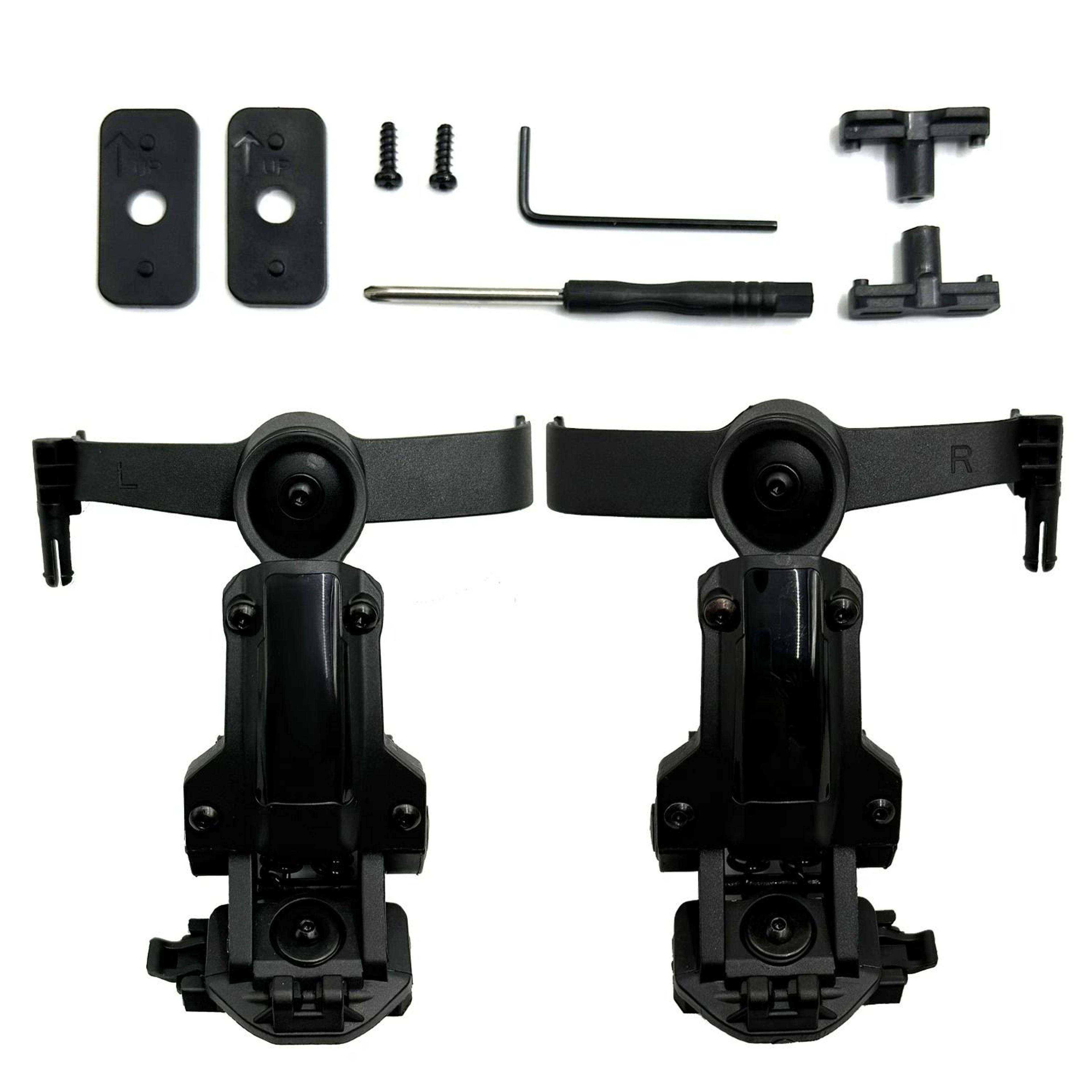 Tactical Helmet Rail Adapter  Headset Suspension Mount For ARC  MLOK Rails 8