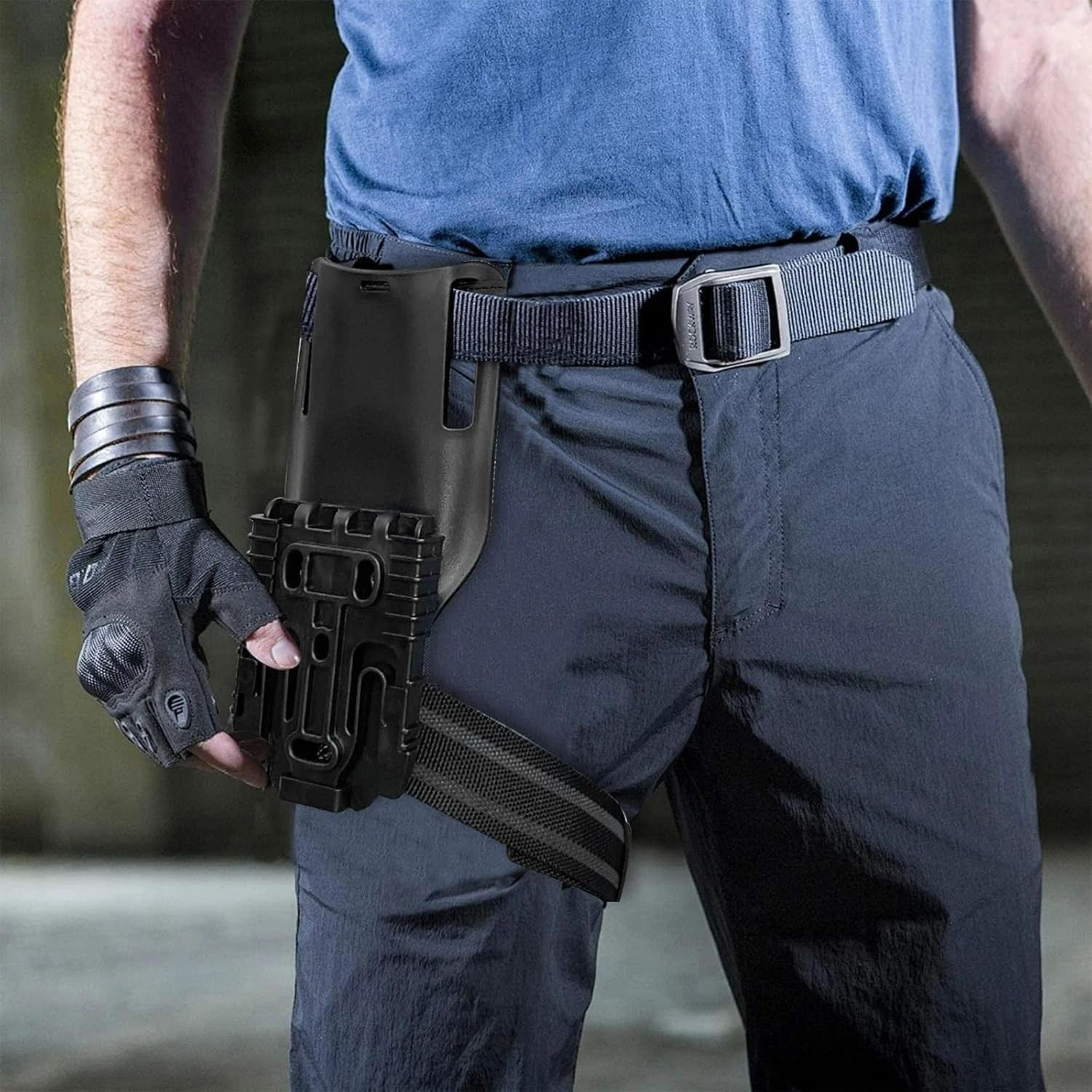 Tactical Drop Leg Pistol Holster Platform  LowRide Thigh Rig Adapter 5