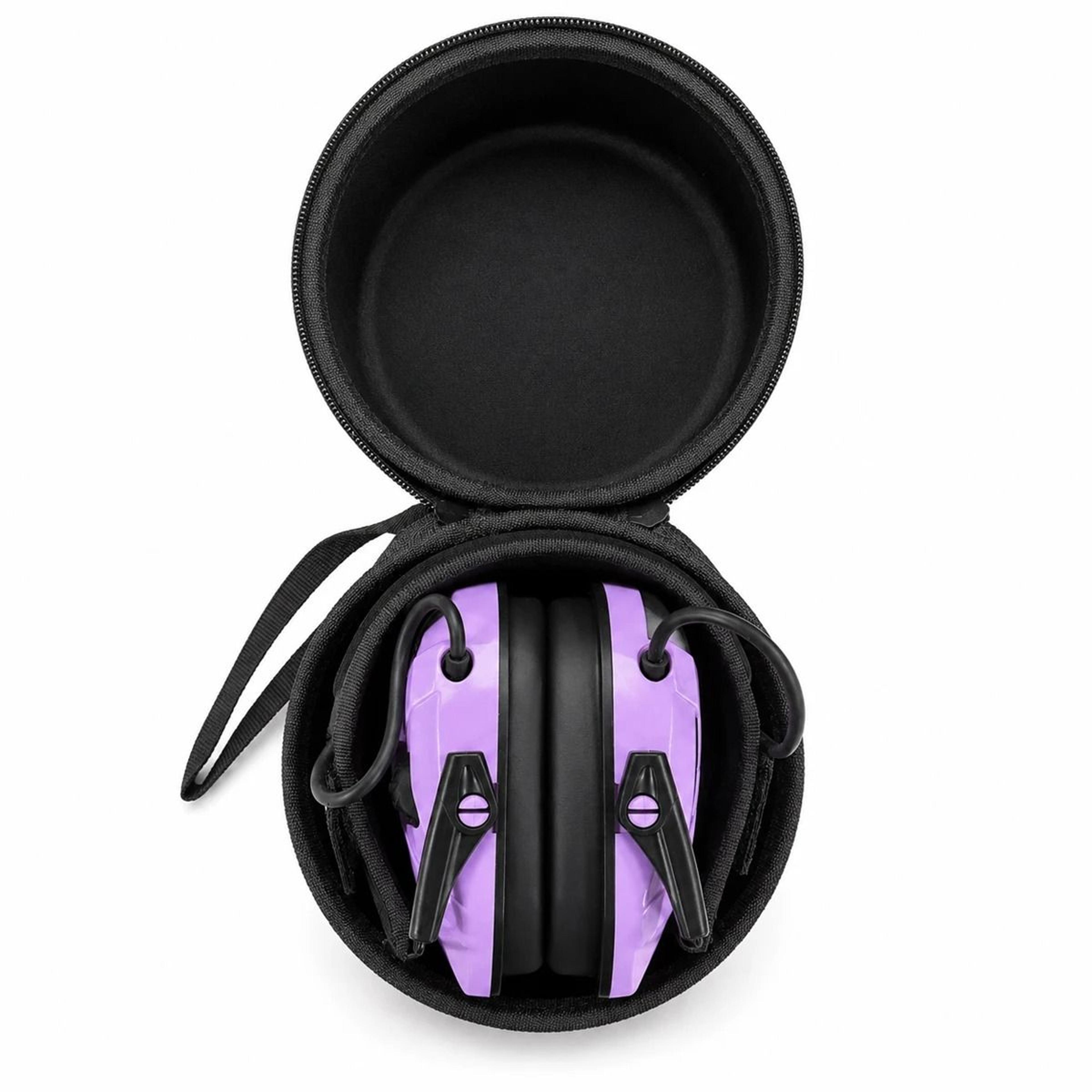 Tactical Electronic Shooting Earmuffs  Sound Amplification Headset With Storage Bag 16