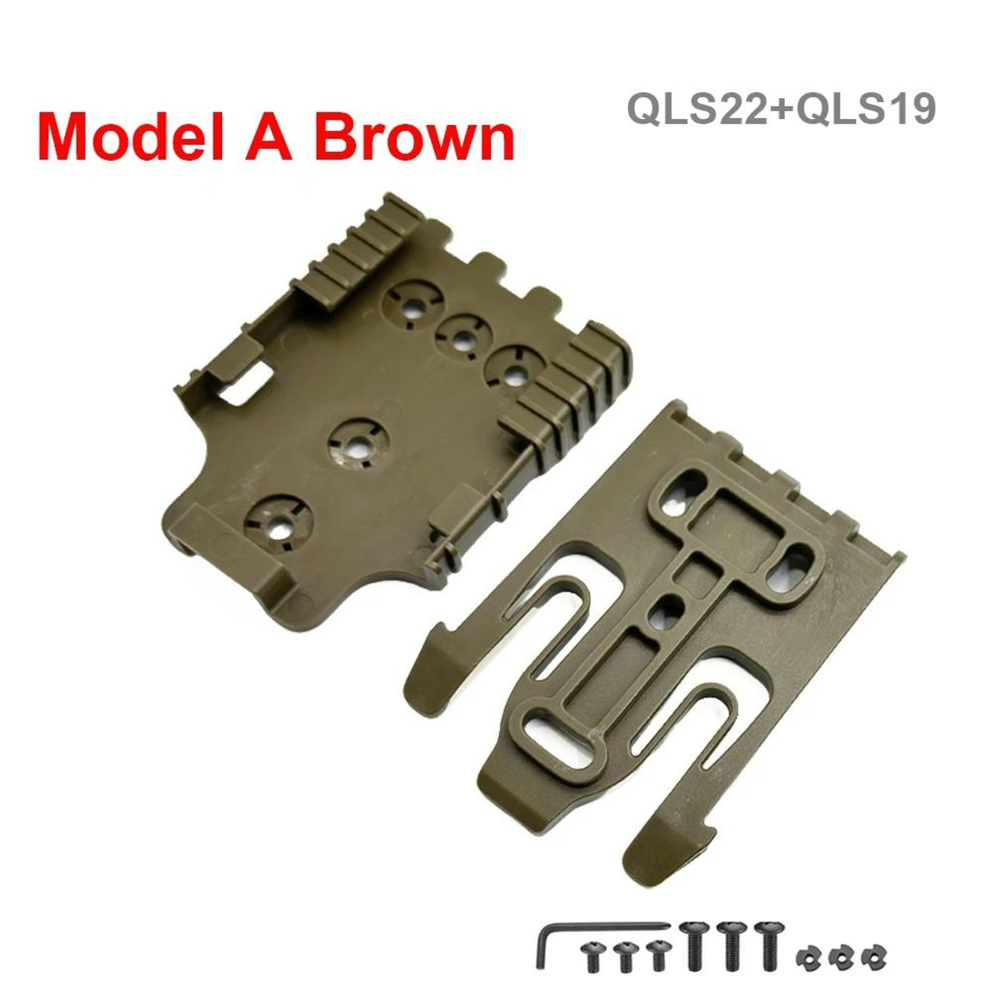 Quick Locking System Holster Fork  Duty Receiver Plate Set 9