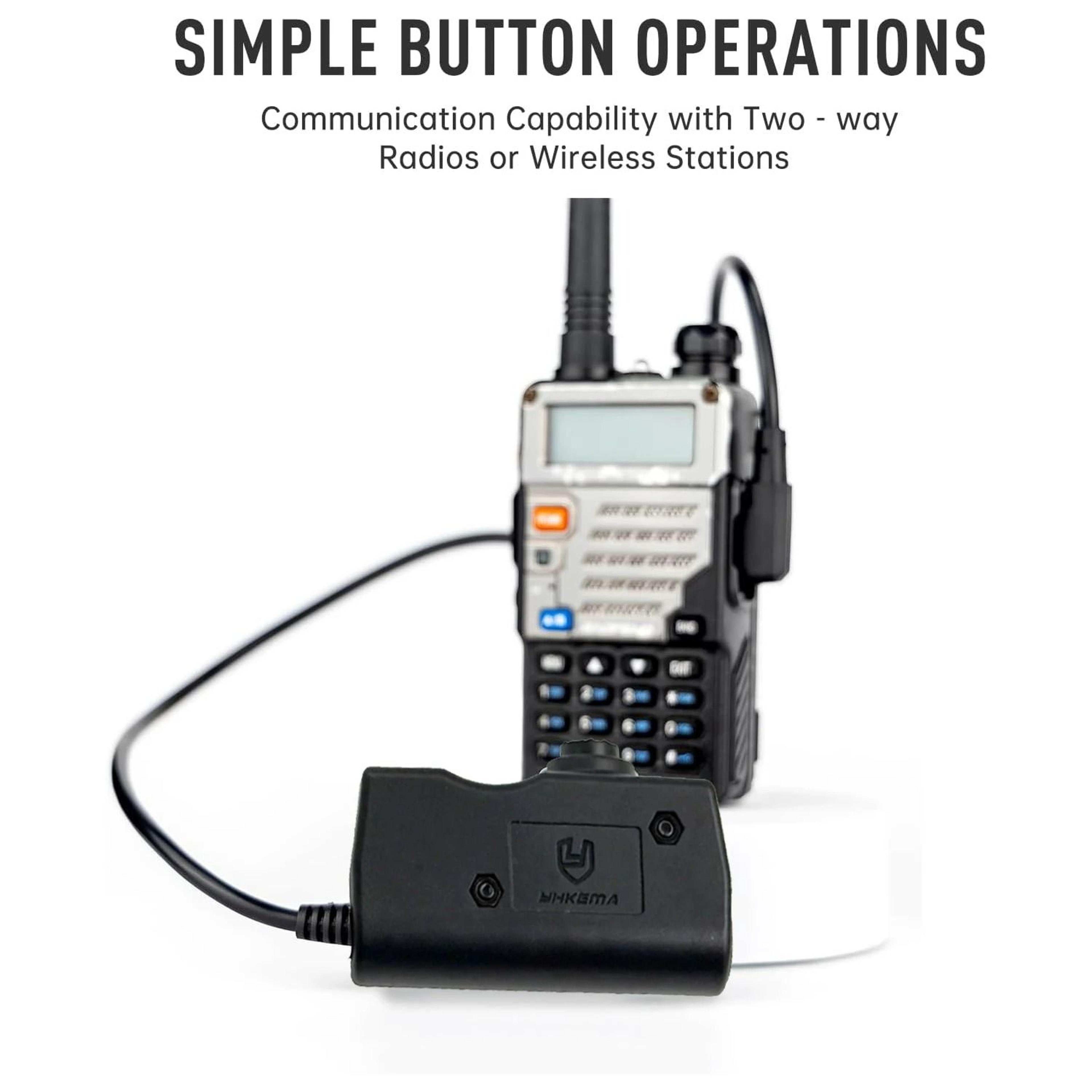 Tactical PushtoTalk U94 PTT Radio Adapter For Communications Headsets 3
