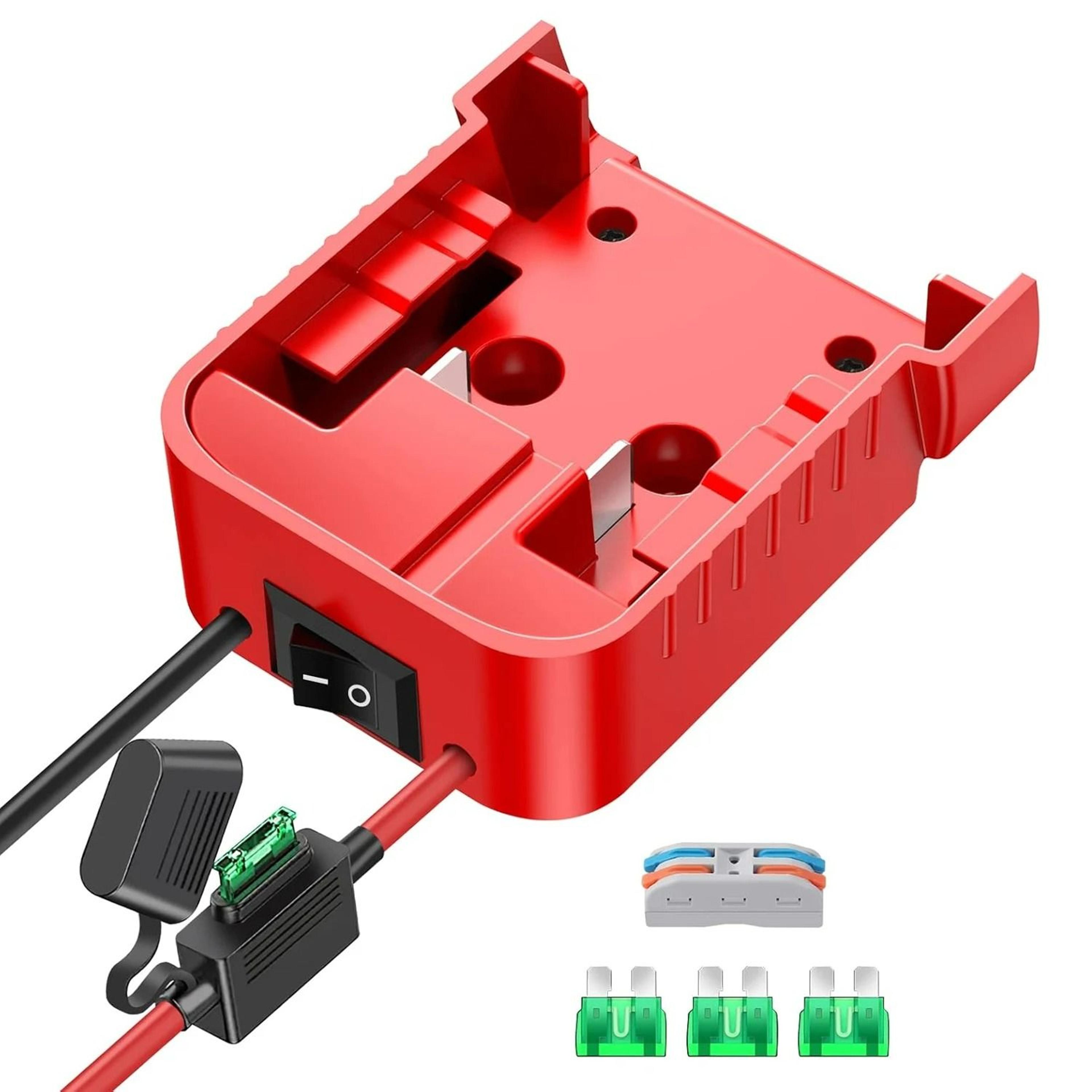 Power Wheel Battery Conversion Kit For 18V Lithium Batteries With Switch Fuse  Wire Terminals 6