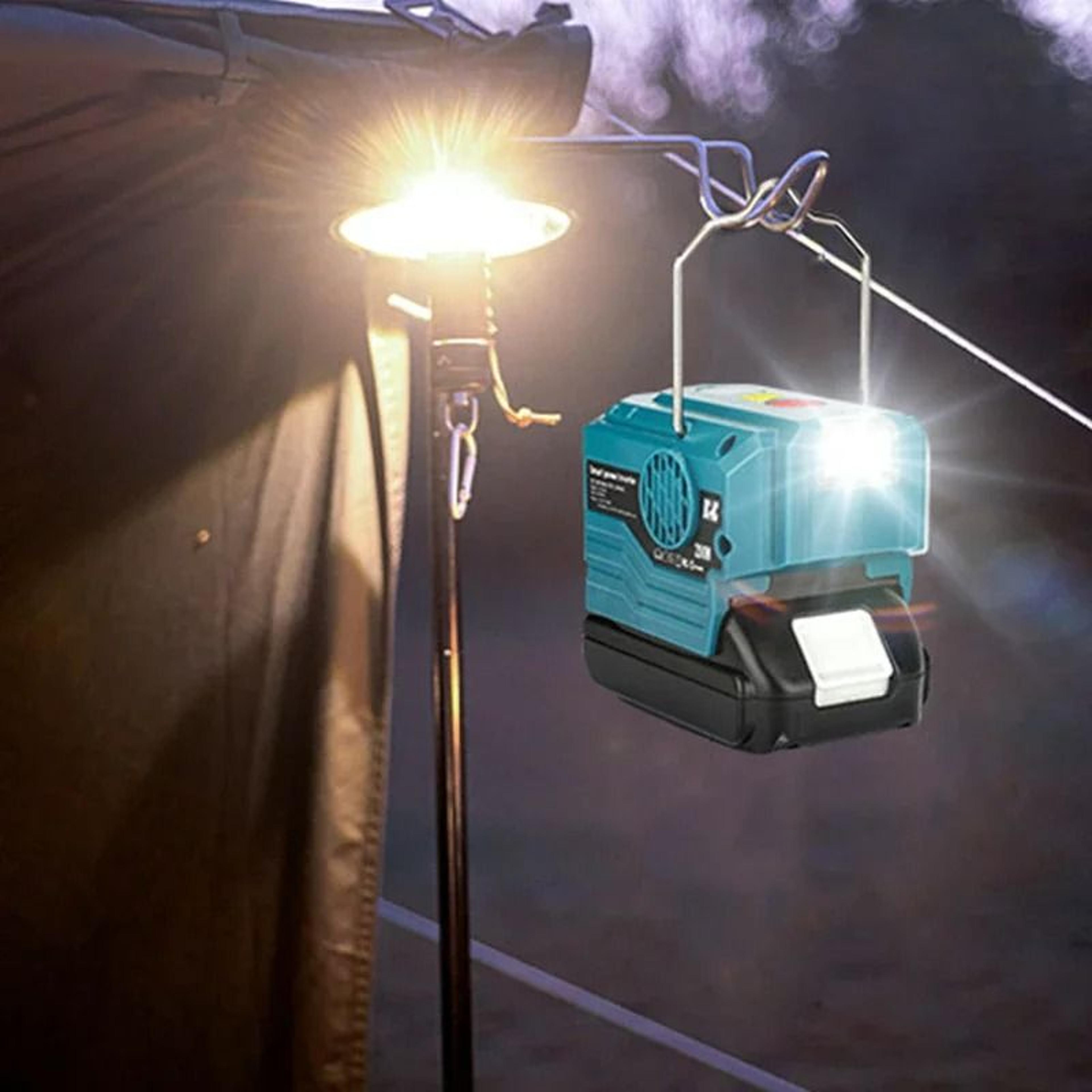 Portable AC Power Inverter  LED Camping Light Generator For 18V20V Lithium Batteries 5