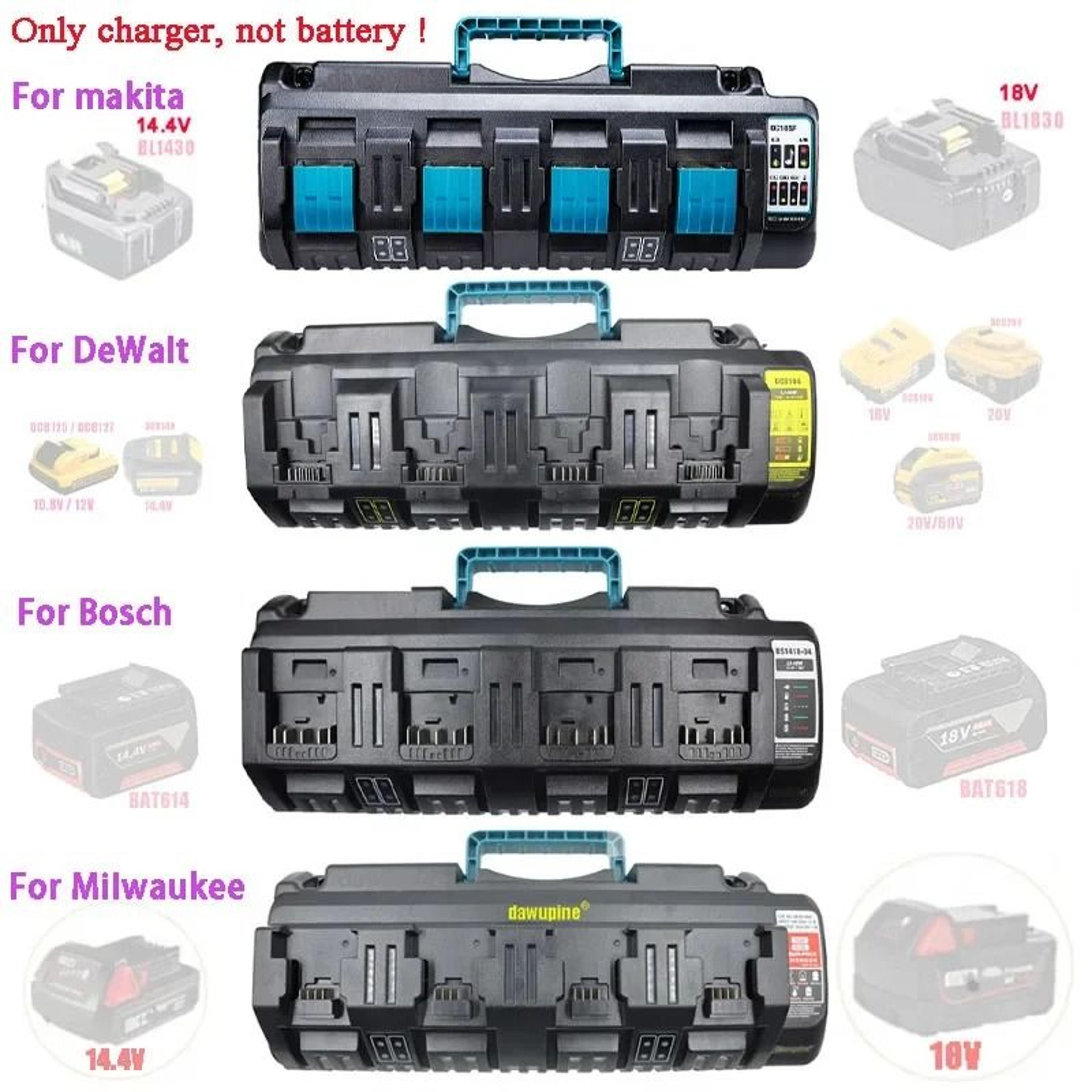 4Port Rapid LithiumIon Battery Charging Station For 144V20V Cordless Tool Batteries 1