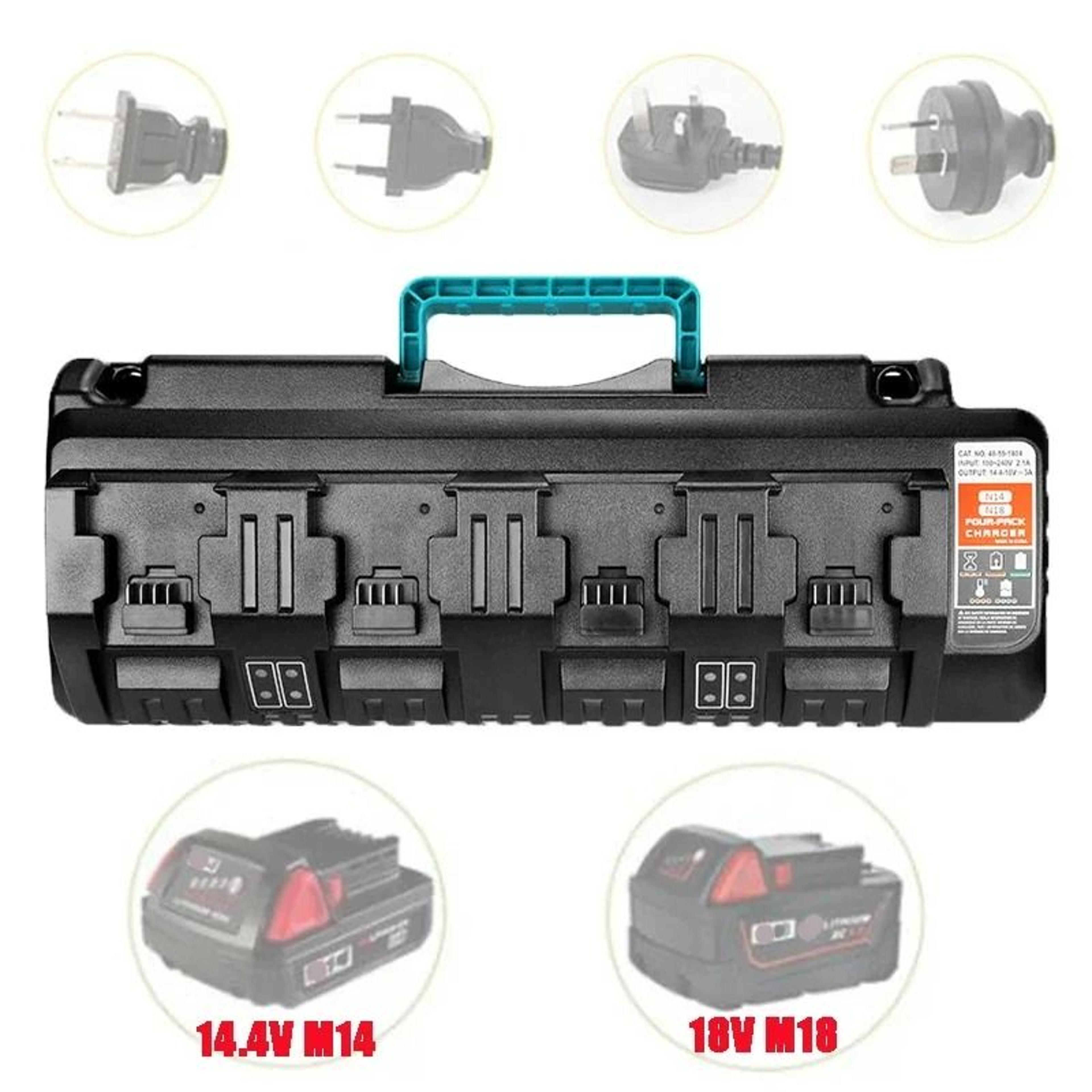 4Port Rapid LithiumIon Battery Charging Station For 144V20V Cordless Tool Batteries 5