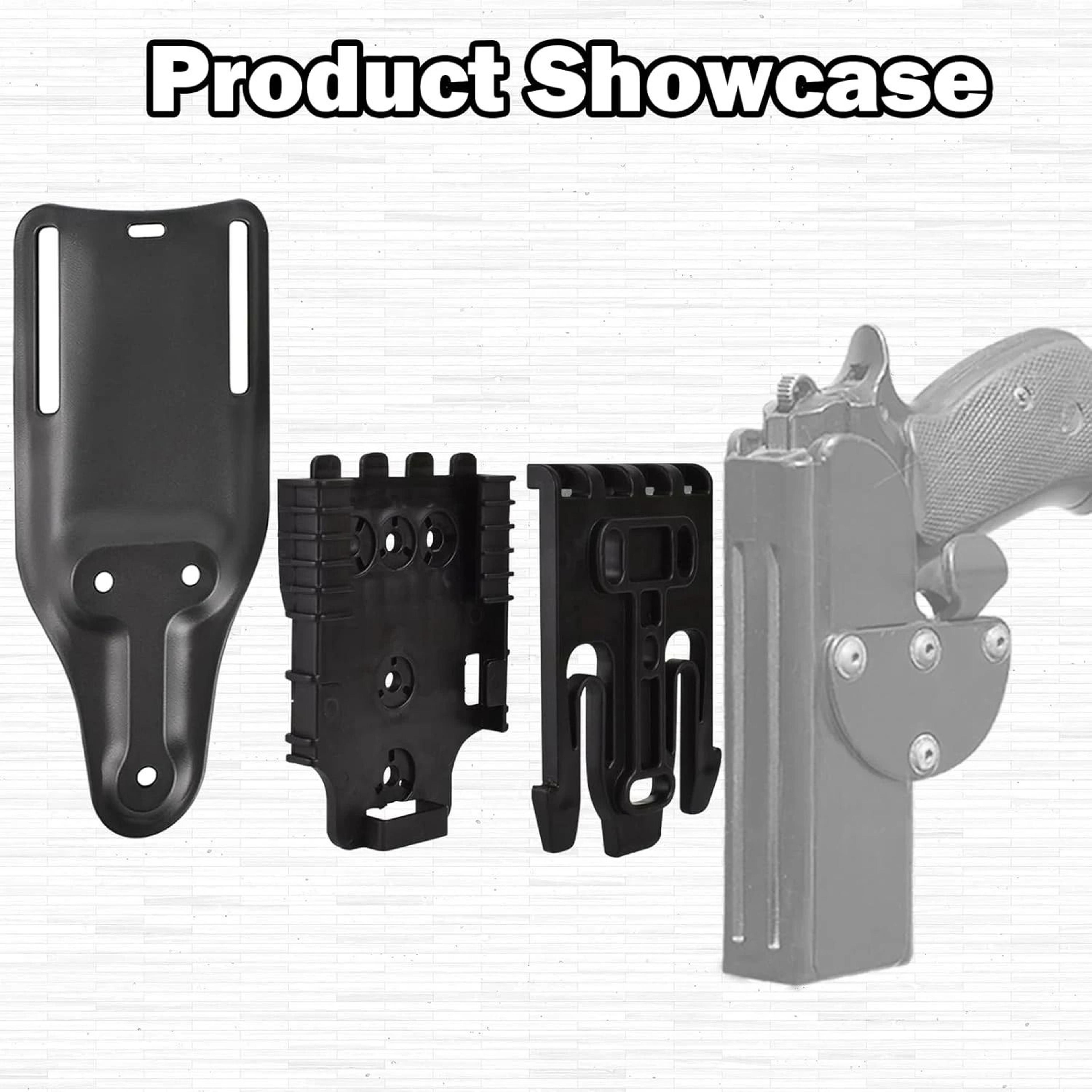 QuickLocking Modular Holster Mount Kit With Receiver Plate LowRide Belt Loop  Thigh Strap 1