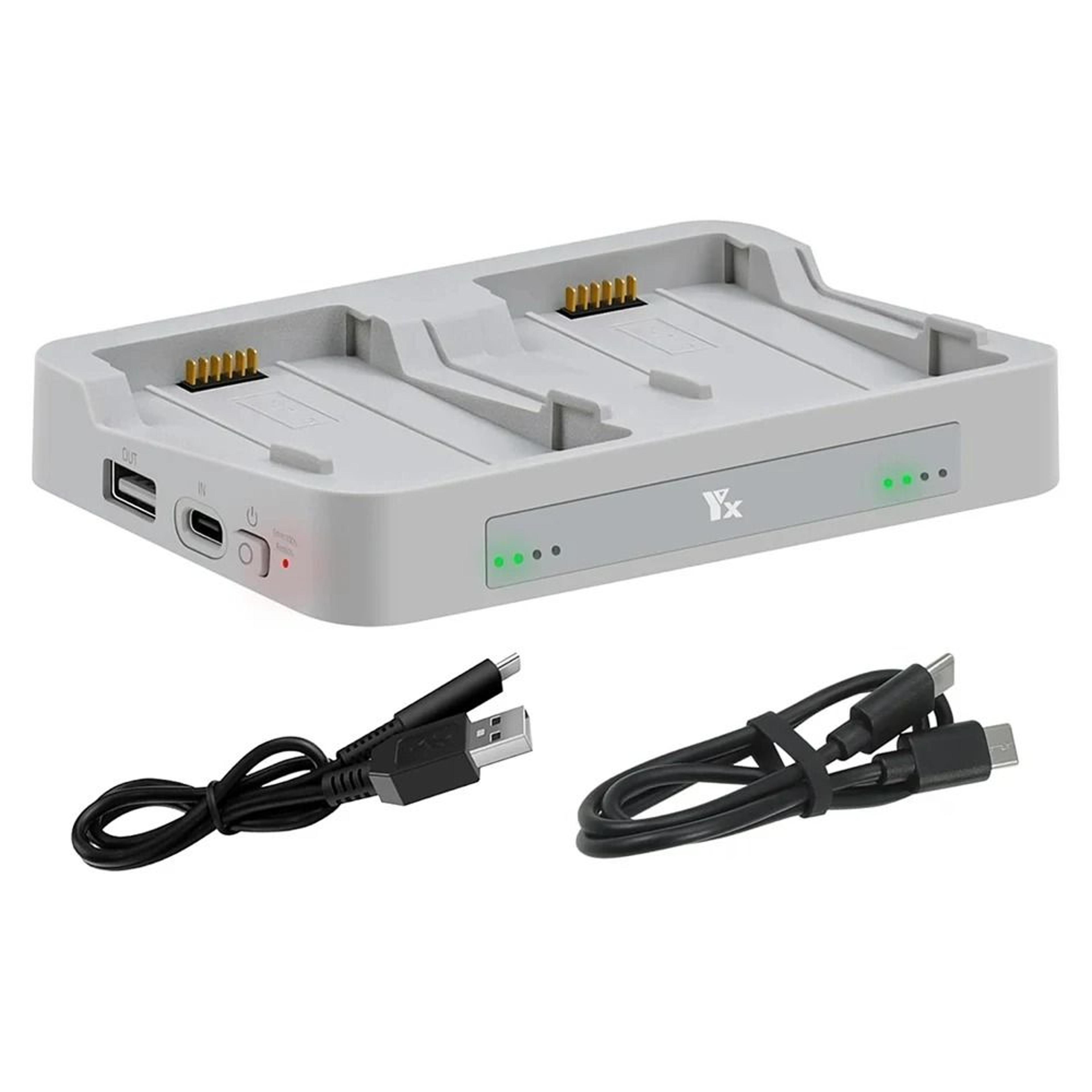 DualSlot Fast Battery Charging Hub  Mobile Power Bank Manager For Compact Folding Drones 6