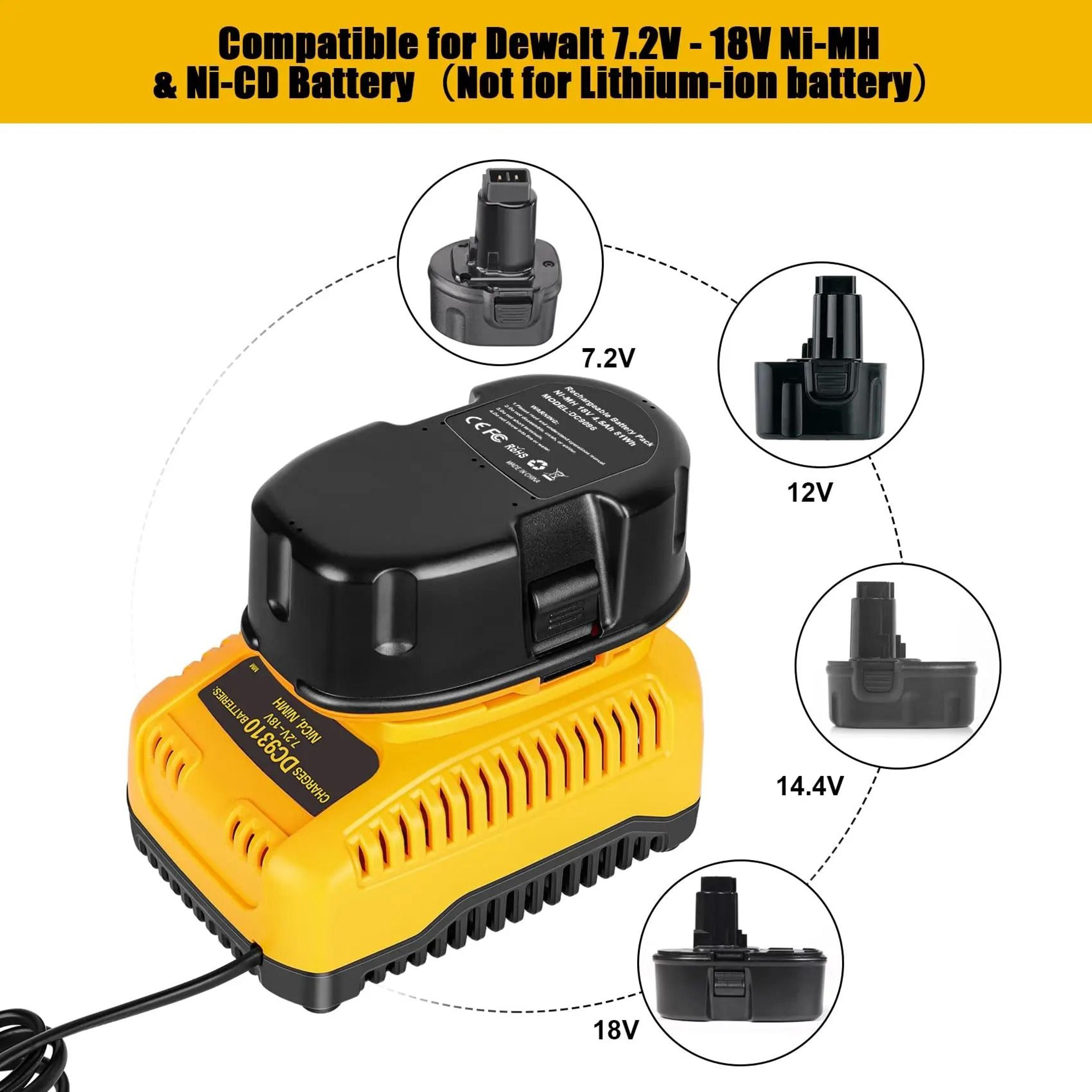 Fast Replacement Battery Charger For 72V18V NiCd  NiMH Cordless Power Tool Batteries 5