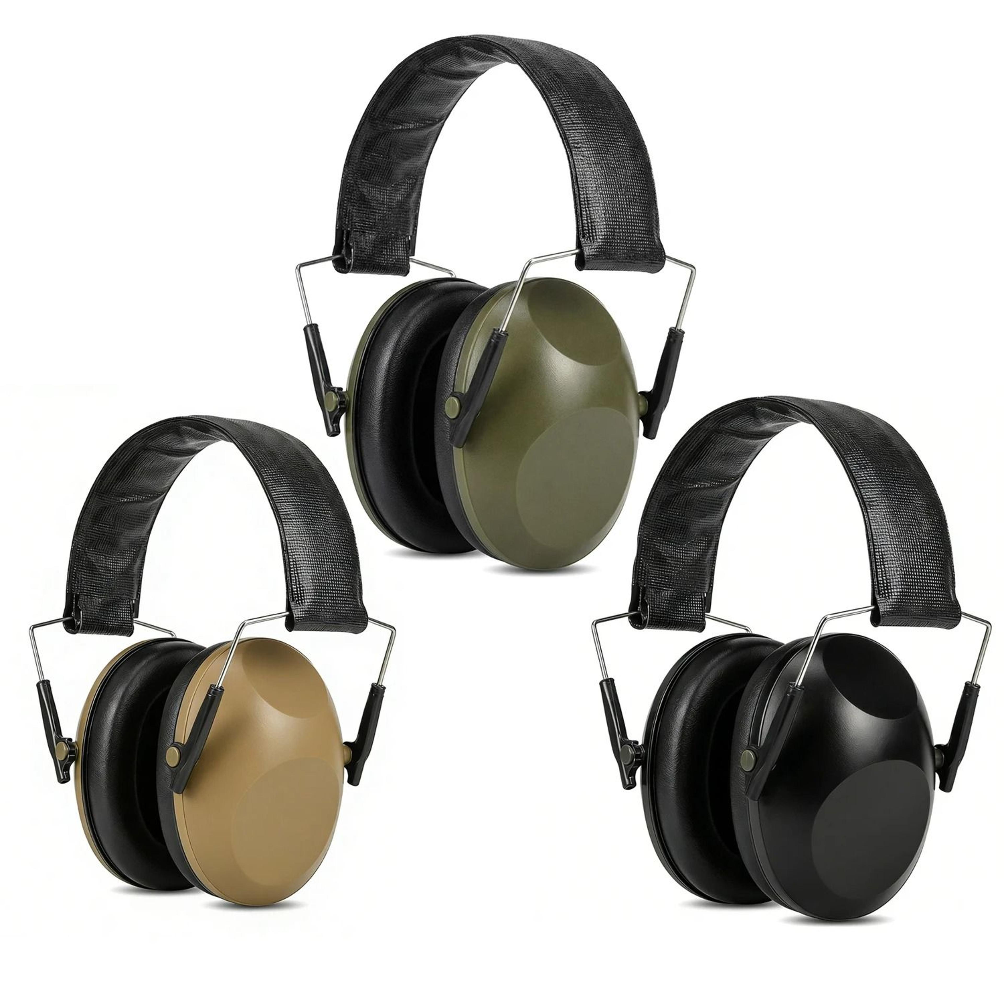 ultra-slim tactical passive hearing protection earmuffs for shooting & hunting