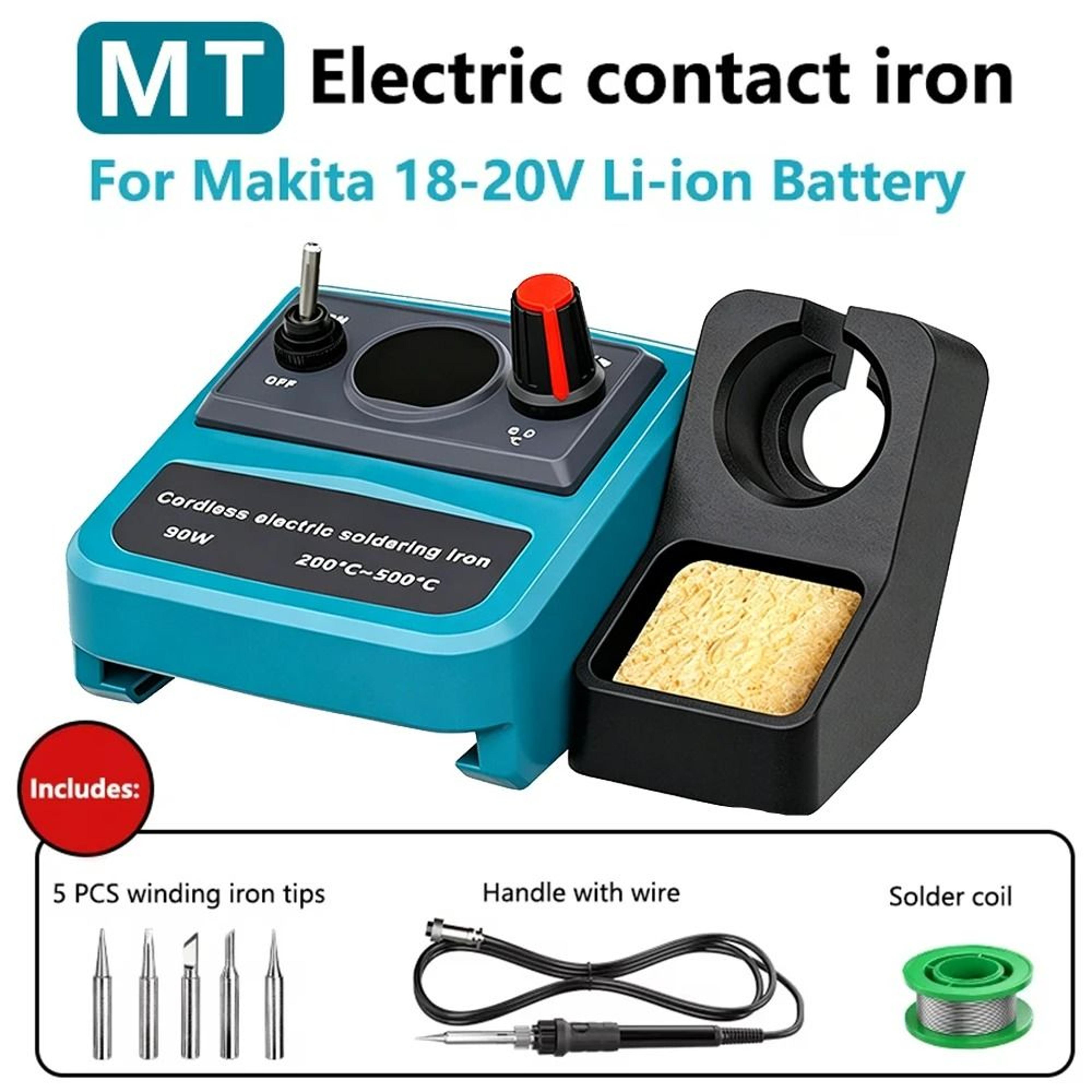 HighPower 90W Cordless Soldering Iron Station For 18V20V Lithium Power Tool Batteries 6