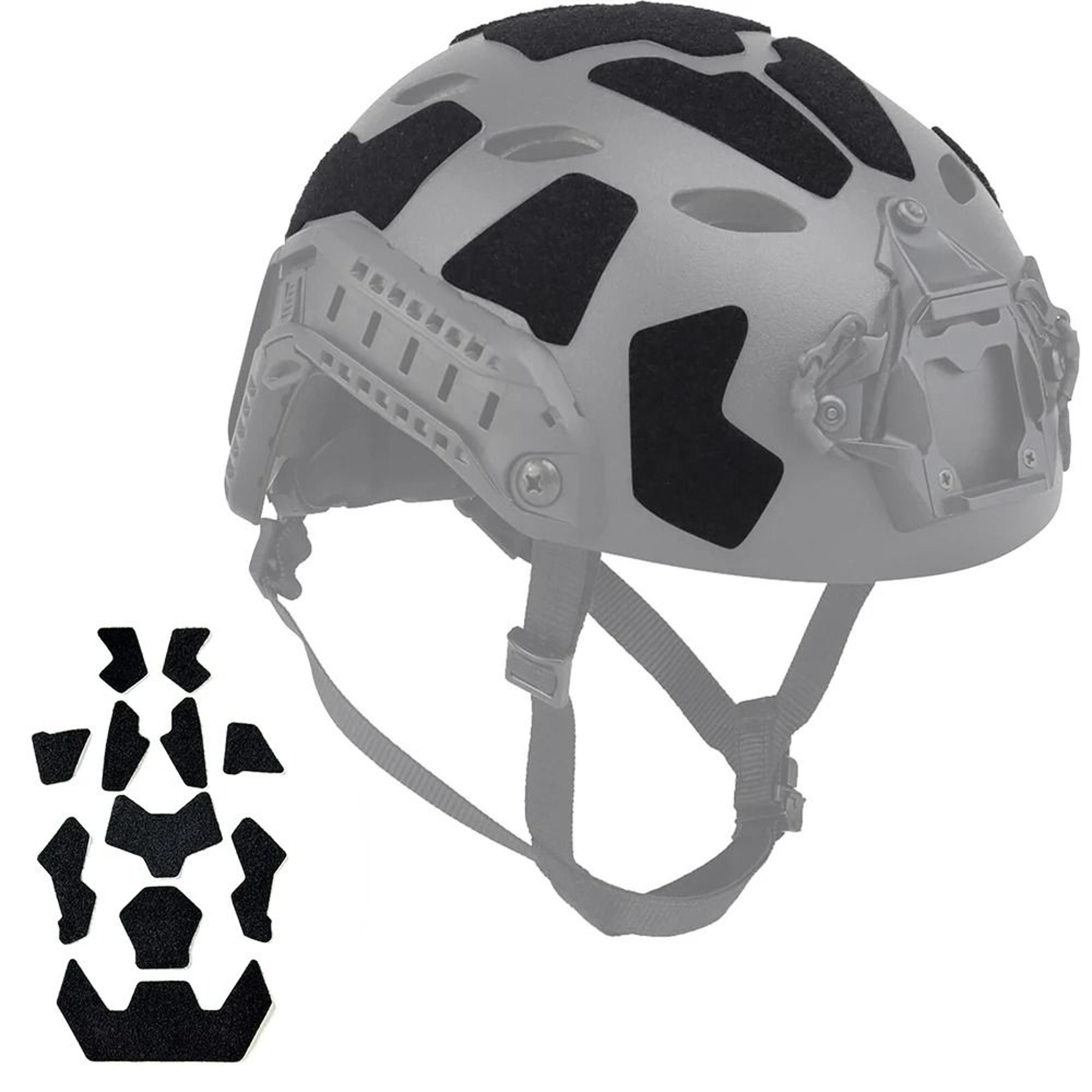 universal exterior tactical helmet hook-and-loop sticker kit for fast helmets