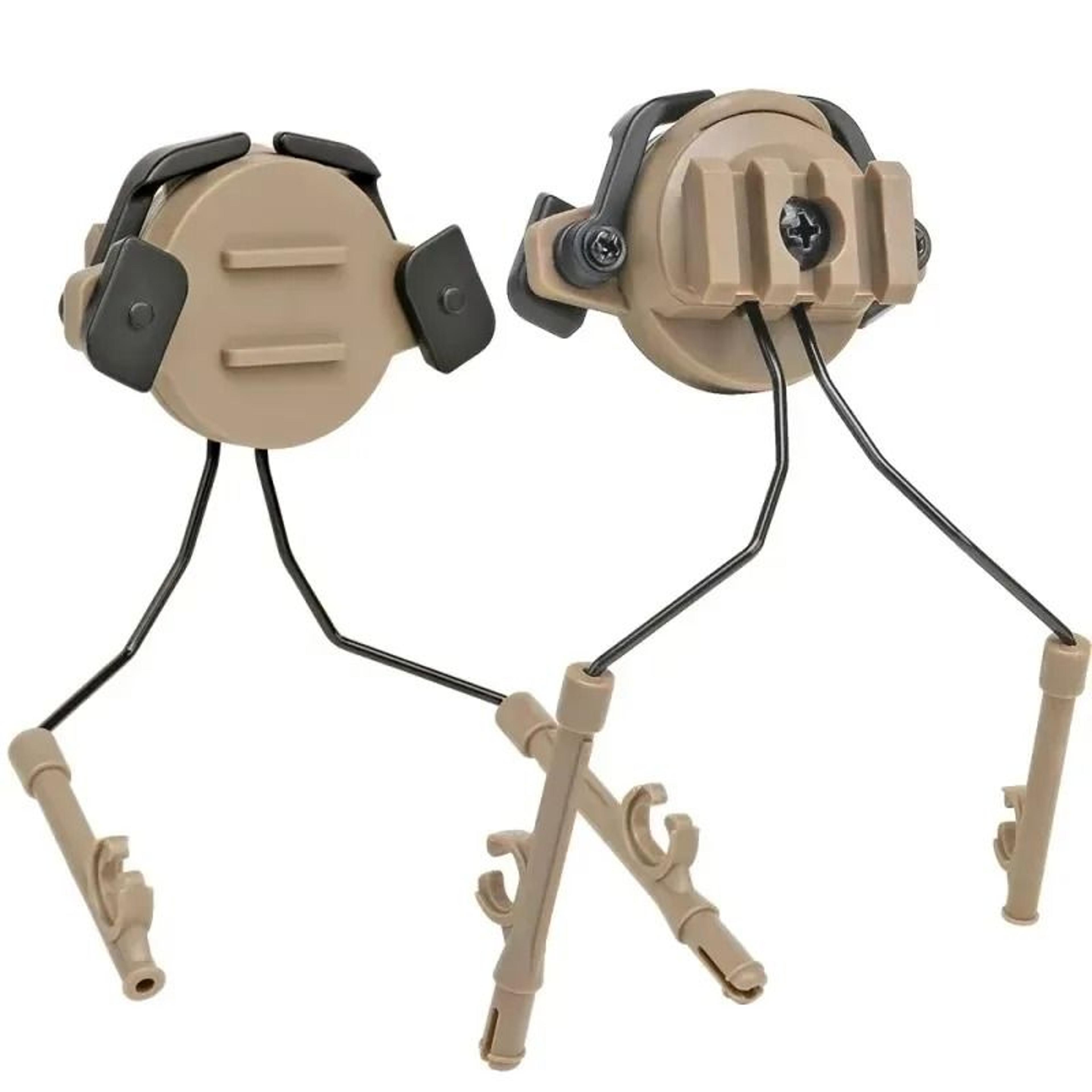 360Degree Rotating Tactical Helmet ARC Rail Headset Adapter Suspension Brackets 8